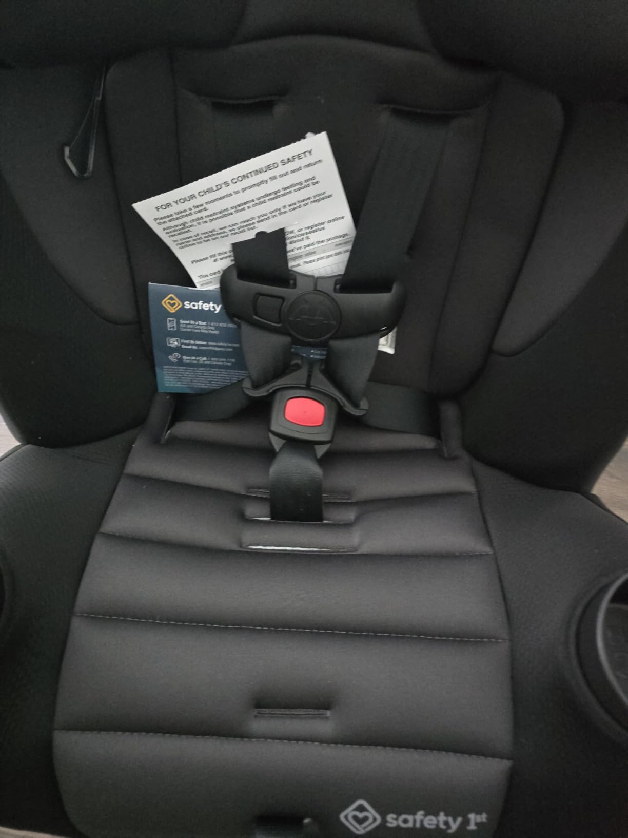 Safety 1st Ellaris 3-in-1 Convertible Car Seat, Slim Fit Design, Rear & Forward-Facing, 5-Position Headrest, Travel-Friendly with Machine-Washable Seat Pad, Smokey Haze customer photo 2