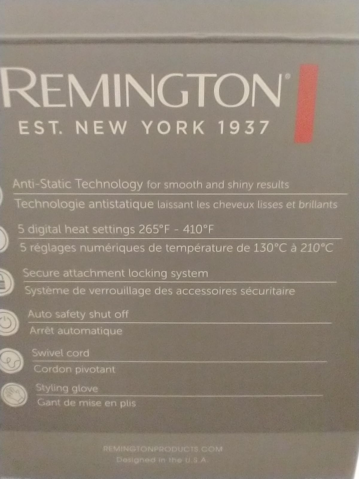 Remington 5-in-1 Curling Wand Set, Interchangeable 0.5