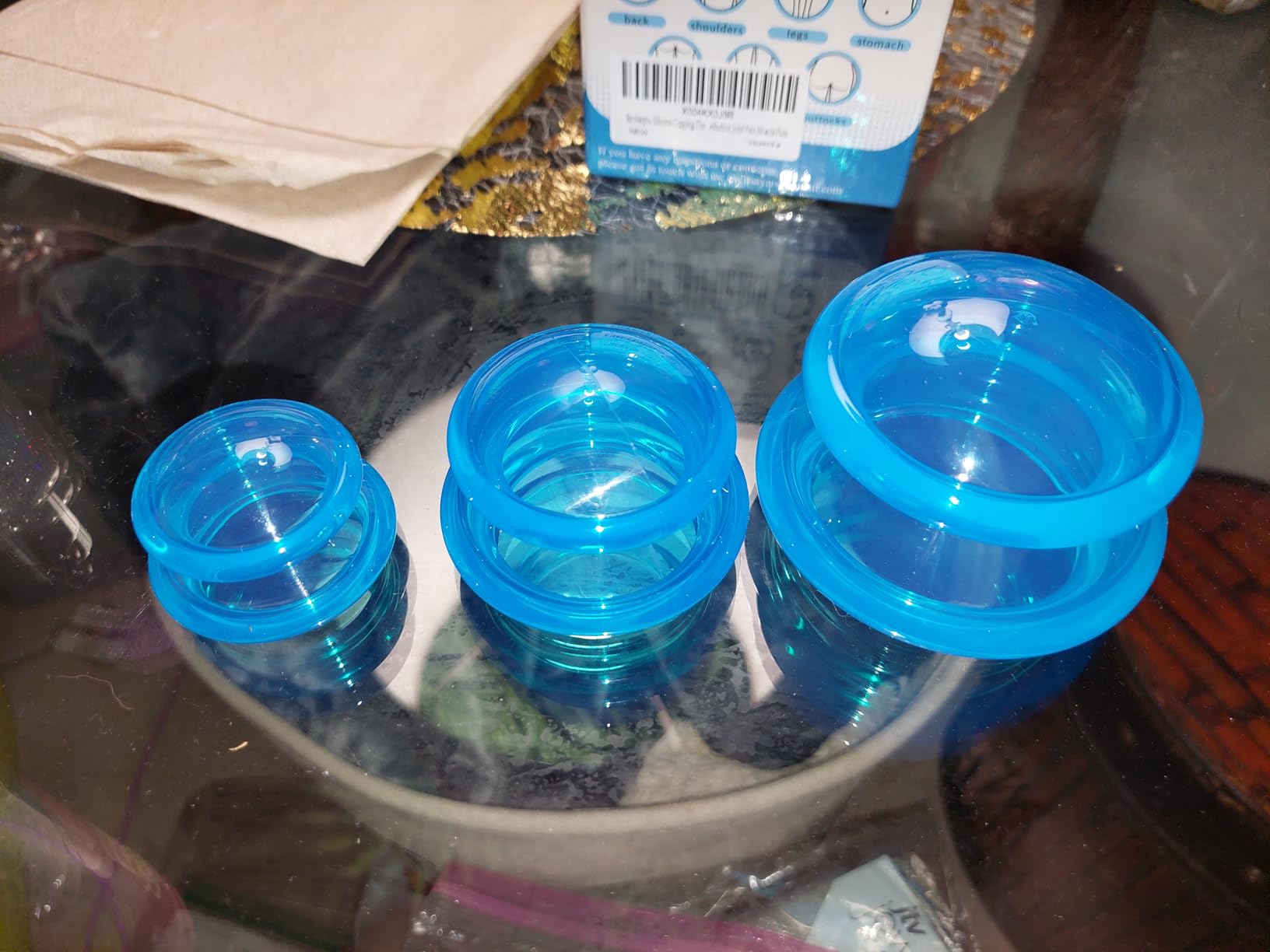 Silicone Cupping Therapy Sets (Set of 3), Cupping Kit for Massage Therapy | Anti-Cellulite Cup, Cellulite Reduction, Joint Pain, Muscle Pain, Myofascial Release, Relaxation & Daily Self-Care, Home Spa customer photo 1
