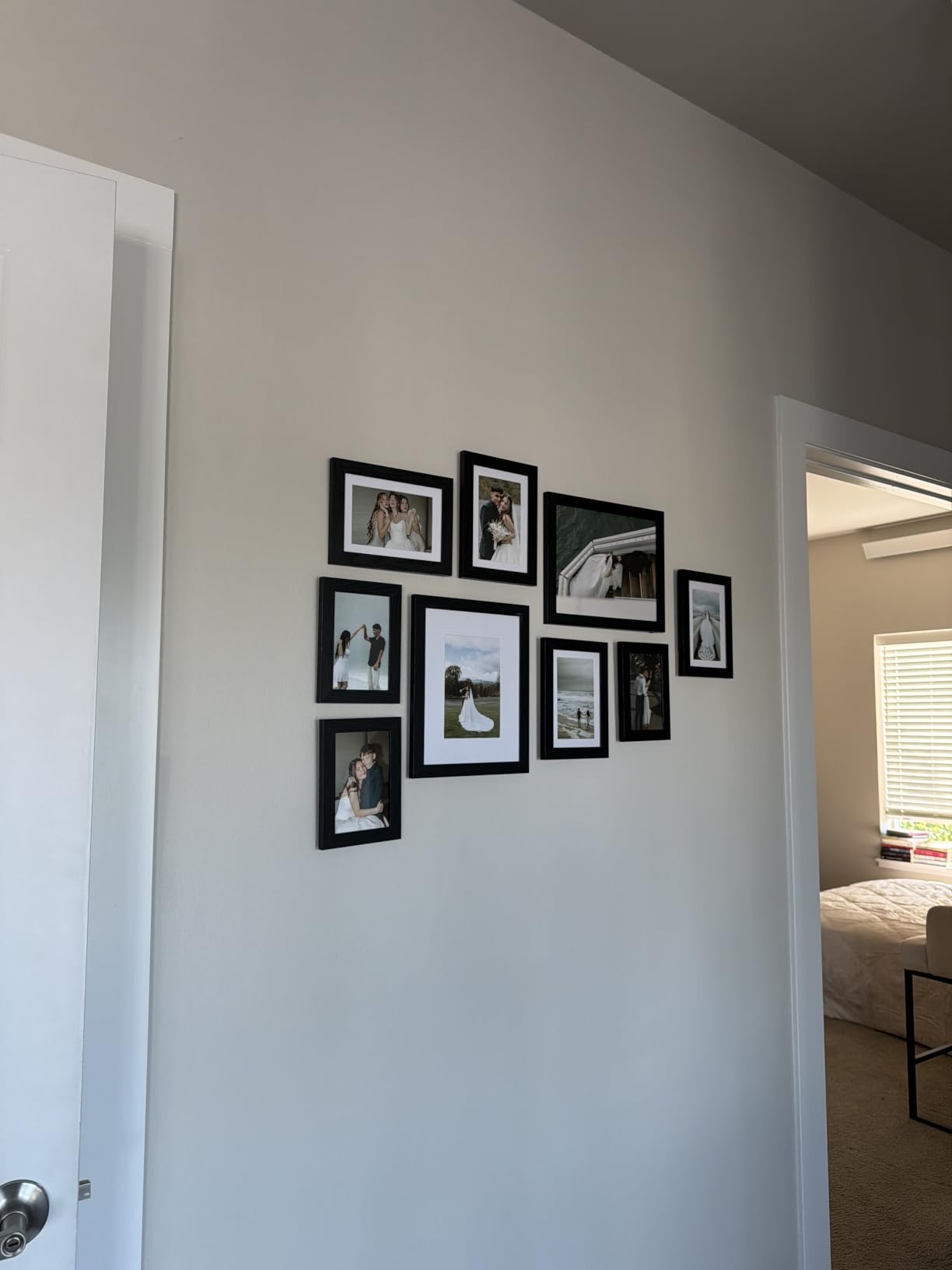 Vittanly 15 Pack Picture Frames Collage Wall Decor, Wall/Tabletop Display | Black, Multi-Size Gallery Wall Frame Set: 3pcs 8x10, 6pcs 5x7, 6pcs 4x6. Picture Frame Set for Family customer photo 2