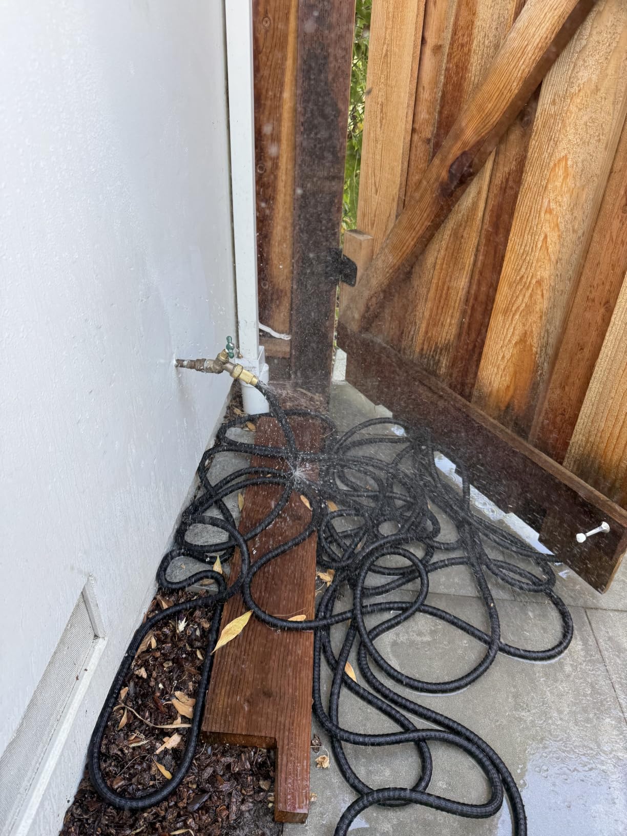 Flexi Hose Expandable Garden Hose with 8 Function Nozzle, 50FT - Lightweight Retractable Garden Hose, Water Hose - No-Kink Flexibility, 3/4 Inch Solid Brass Fittings and Double Latex Core customer photo 2