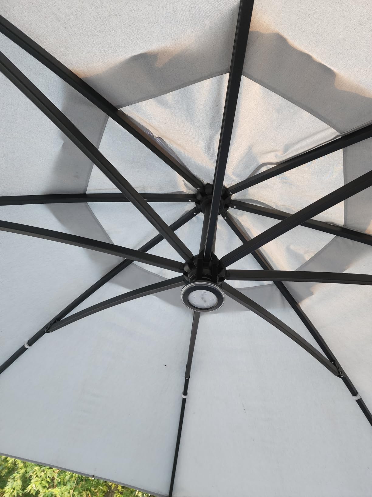 Vitnucrol LED Patio Umbrella Lights with Remote, 4000mAh Rechargeable, Portable, Outdoor Cantilever Umbrella Lamp, 3 Brightness, Dimmable customer photo 2