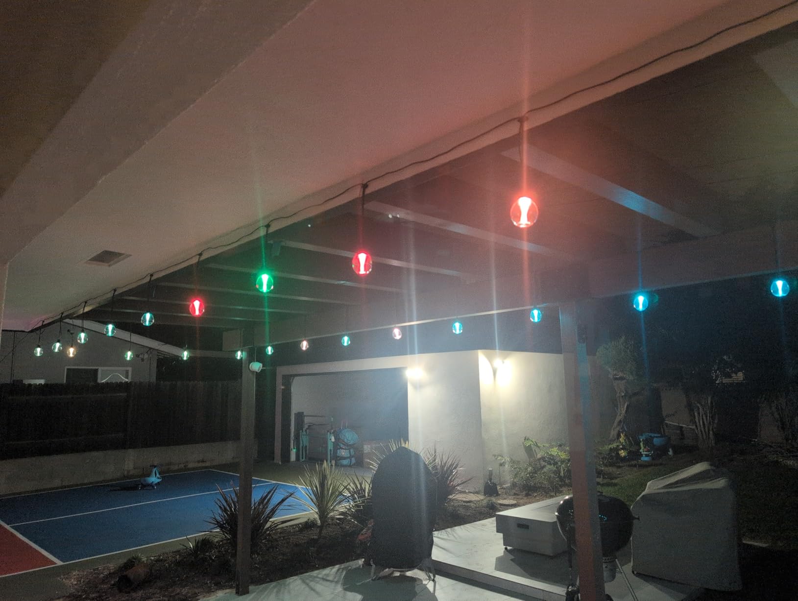 Govee Clear Bulb Outdoor String Lights, 96ft IP67 Patio & Backyard Lights | 30 RGBWIC Dimmable LED Bulbs, 111 Modes, Music Sync, IP67 Waterproof & Shatterproof, Work with Alexa, Google & Matter customer photo 1