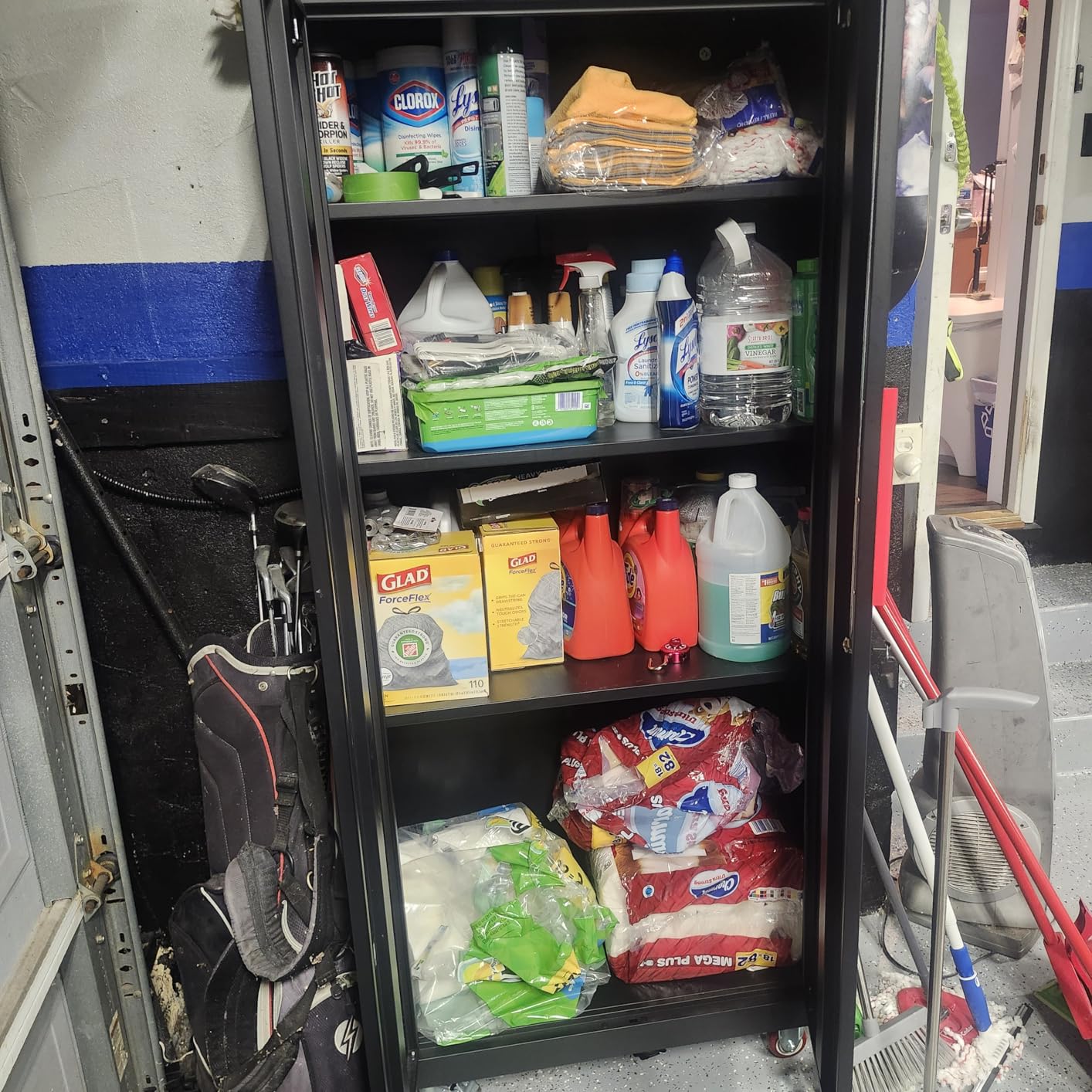 Eltean Metal Garage Cabinets with Wheels, 71