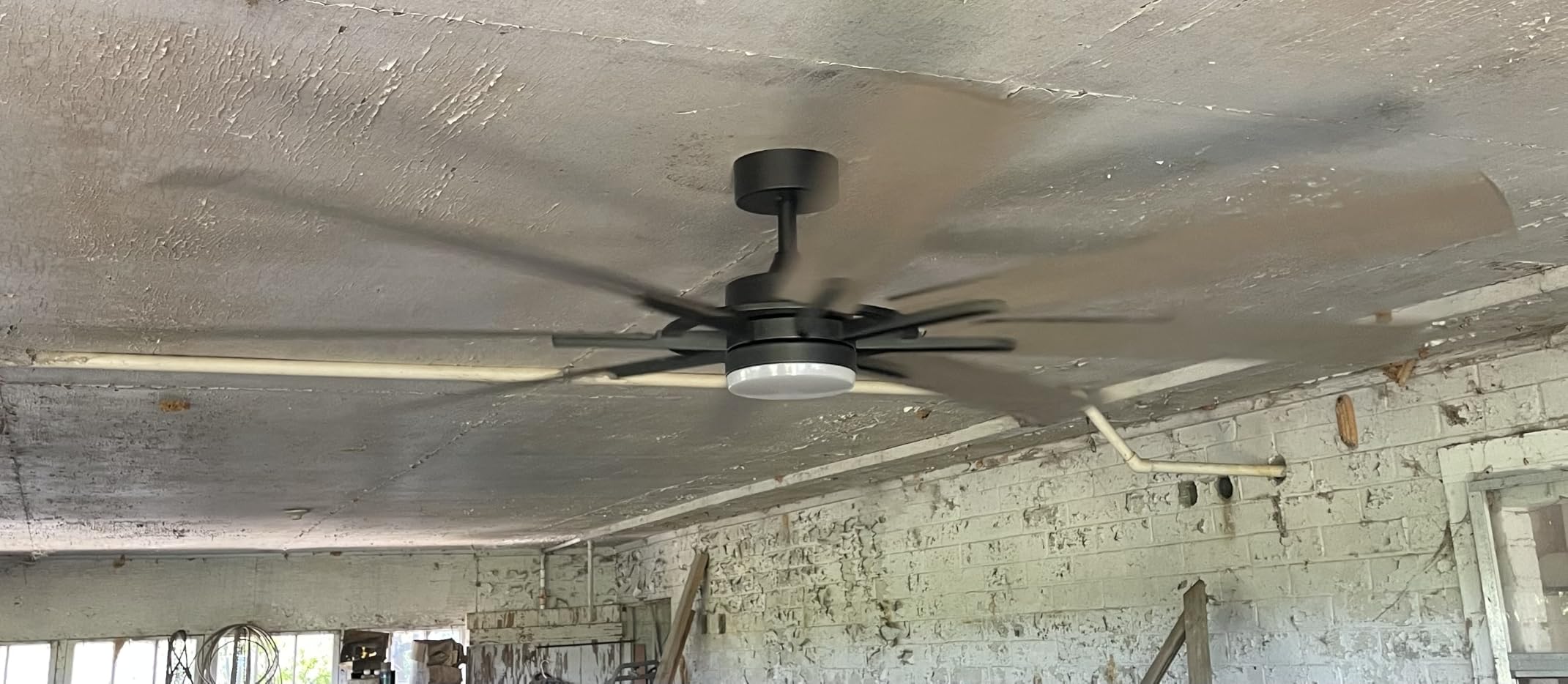 Large Ceiling Fans with Lights: Modern 72 Inch 8 Blade Outdoor Ceiling Fan with Remote APP Control customer photo 1