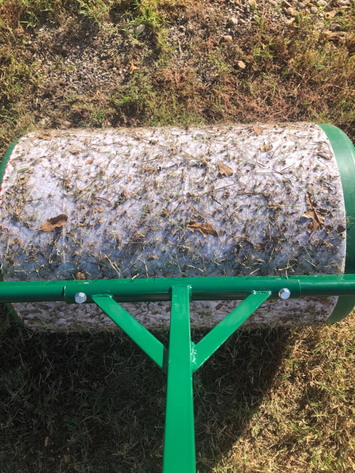 Landzie Lawn Roller 36 Inch, Water Filled Poly Sod Roller | 21.1 Gal Heavy Duty Push or Tow Yard Roller - Presses Grass Seed for Germination customer photo 2