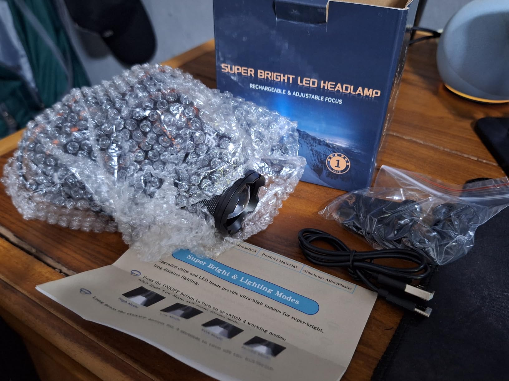 Staaricc Super Bright Headlamp Rechargeable High Lumen | 3000LM, All Aluminum, 12+Hrs, 90° Adjustable, Adjustable Focus, 4 Modes customer photo 1