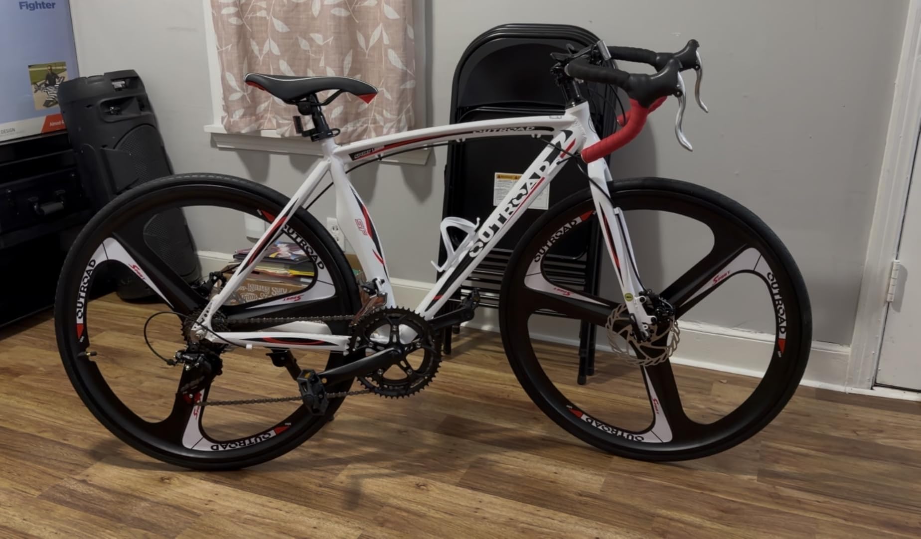 Max4out 700C Wheel Road Commuter Bike, 14 Speed Shifter, Dual Disc Brakes Racing Bicycle with Light Aluminum Alloy Frame customer photo 1