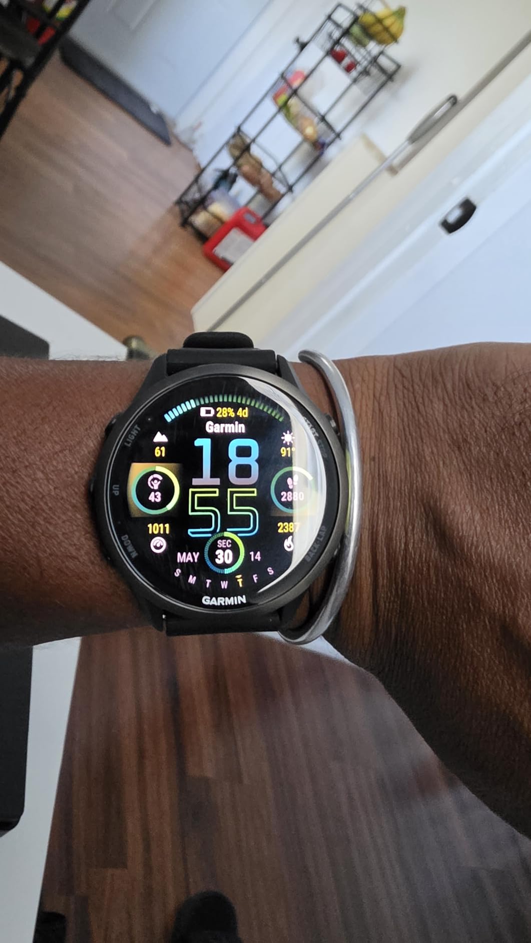 Garmin Forerunner 970, 47mm, Carbon Gray DLC Titanium, Black/Whitestone | Premium GPS Running & Triathlon Smartwatch, AMOLED Display, Built-In Flashlight, Enhanced Navigation customer photo 2