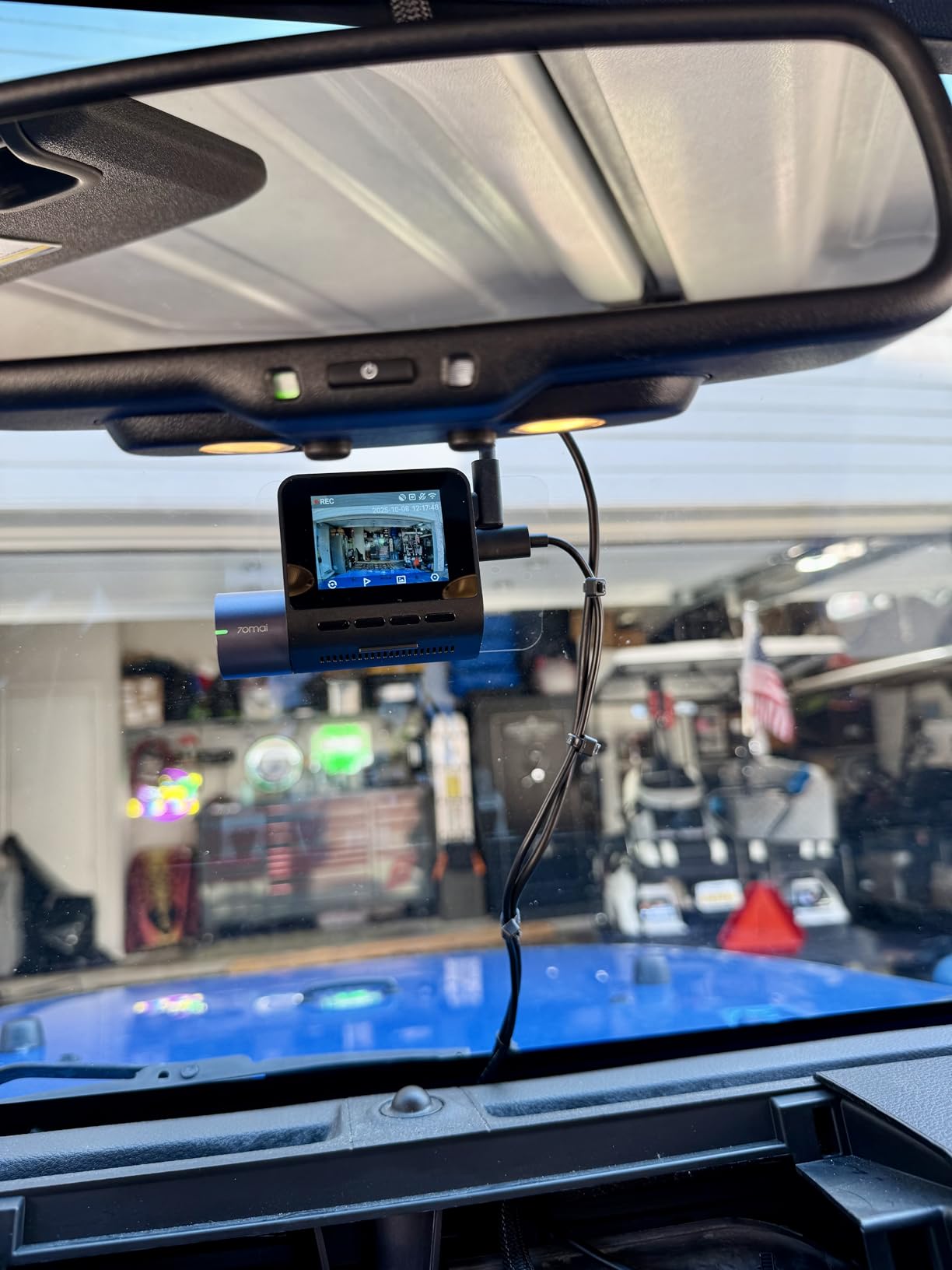 70mai Dash Cam Front and Rear - 2.5K+1080P Dual Dash Camera with HDR, Super Night Vision, F1.55 Aperture, 24H Parking Mode, Built-in Wi-Fi & GPS, G-Sensor, Loop Recording, 64GB Card Included (A410) customer photo 1