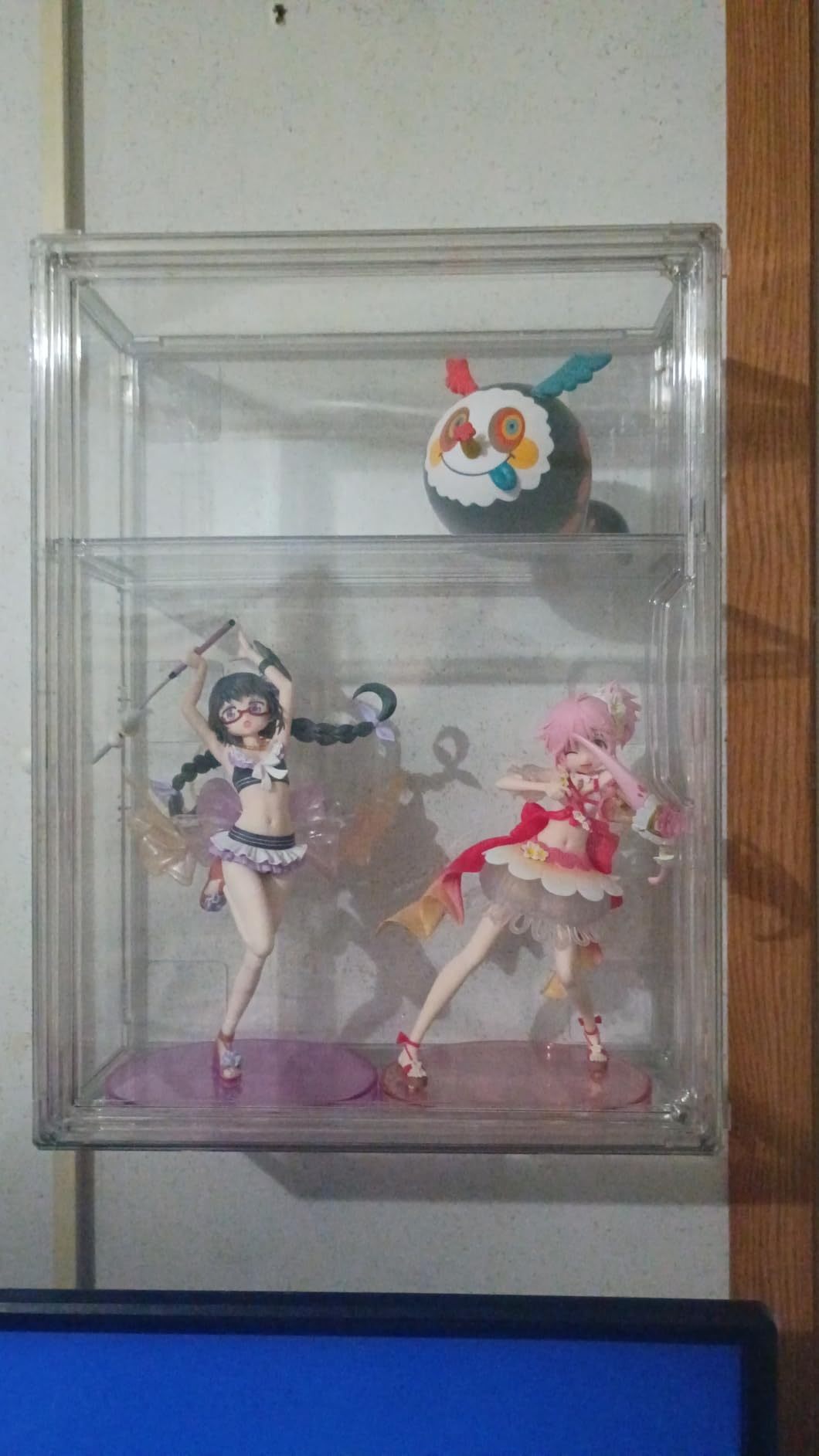 3 Tier Clear Display Case for Figures, Wall-Mounted Acrylic Storage Organizer Box, Stackable Display Cabinet with Magnetic Door & Removable Shelves, Showcase for Collectibles, Figures customer photo 2