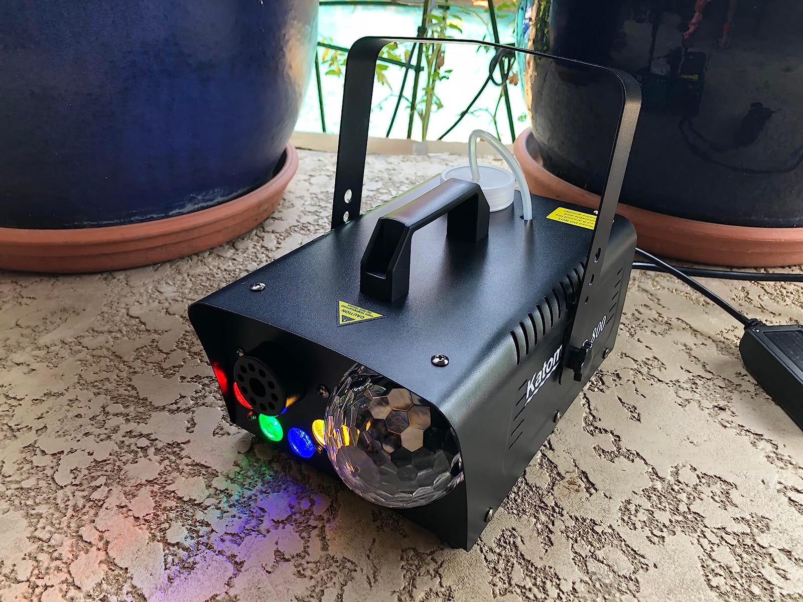 1000W DMX512 Fog Machine with Wireless Remote (Instant Color+Fog Sync), 6 RGB LED Smoke Machine with Wired Timer Control for Wedding First Dance, DJ Stage Lighting & Halloween Party customer photo 2