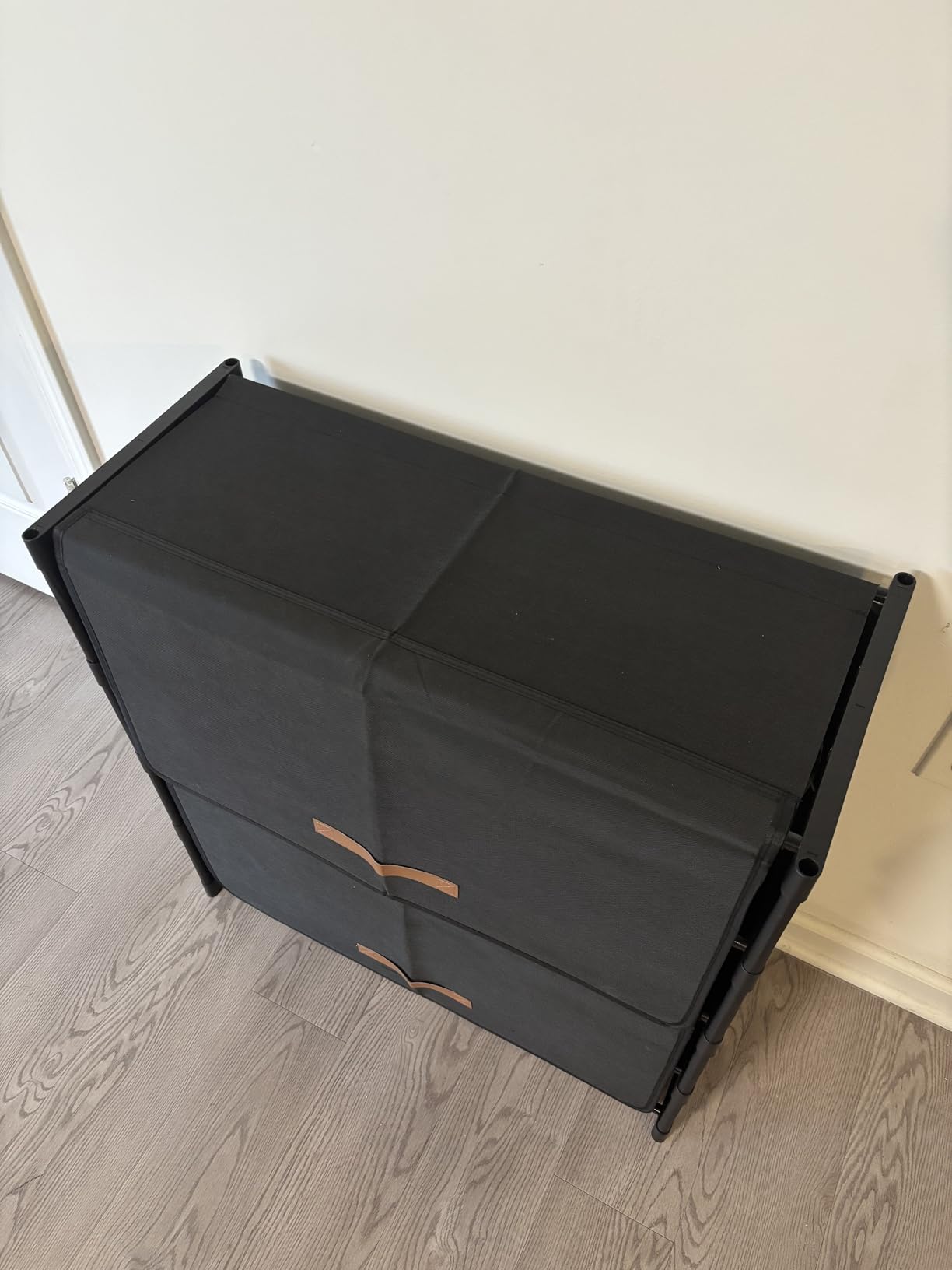 5 Tier Shoe Cabinet with Door, 20-Pair Storage, Black | Ideal for Daily Family Use, Door Keeps Shoes Dust-Free, Stops Pets from Chewing, Simple Tool-Free Install customer photo 2