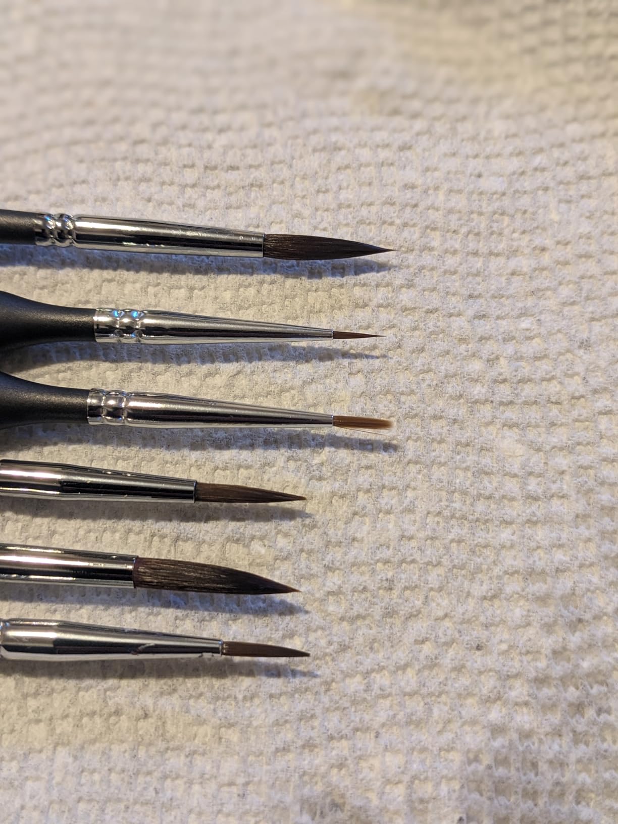 Nicpro 16 PCS Kolinsky Sable Miniature Paint Brushes & Dry Brush Set with Cloth Roll customer photo 1