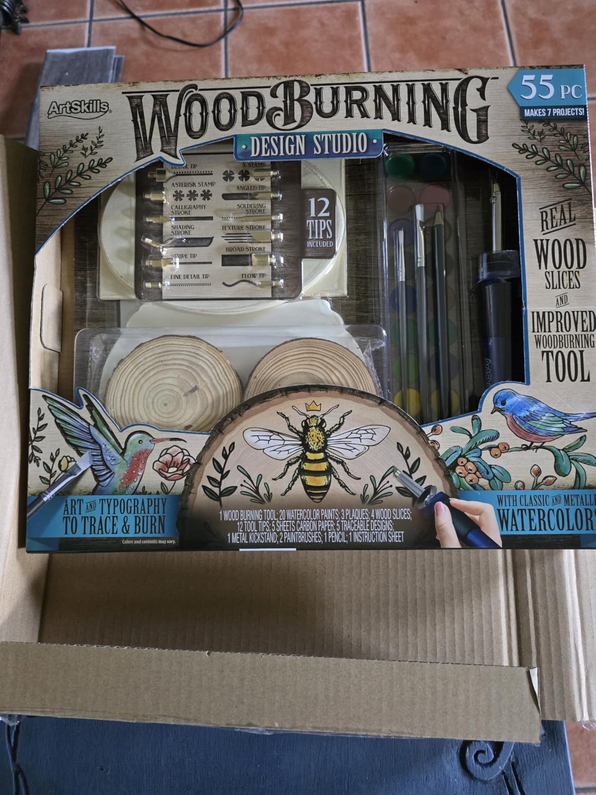 ArtSkills Wood Burning Tool Kit - 55 Piece Complete Woodburning Gift Set | Arts and Crafts Kit, Cool Gifts for Teens and Adults, Fun Crafts DIY Projects, Pyrography Kit customer photo 1