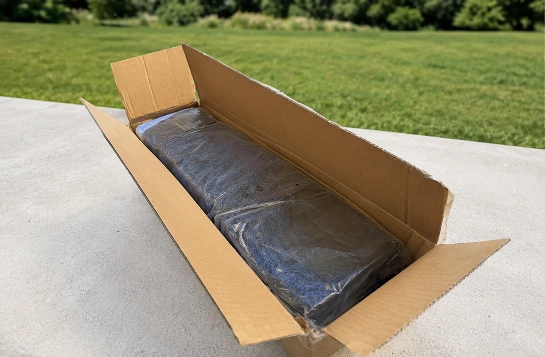 Portable 22ft x 12ft x 8ft Baseball & Softball Batting Cage - Easy to Install Hitting Cage with Pitching Machine Hole, 3-Ply Blue Netting, 14mm Fiberglass Poles, Secure Steel Frame & Carry Bag Include customer photo 1