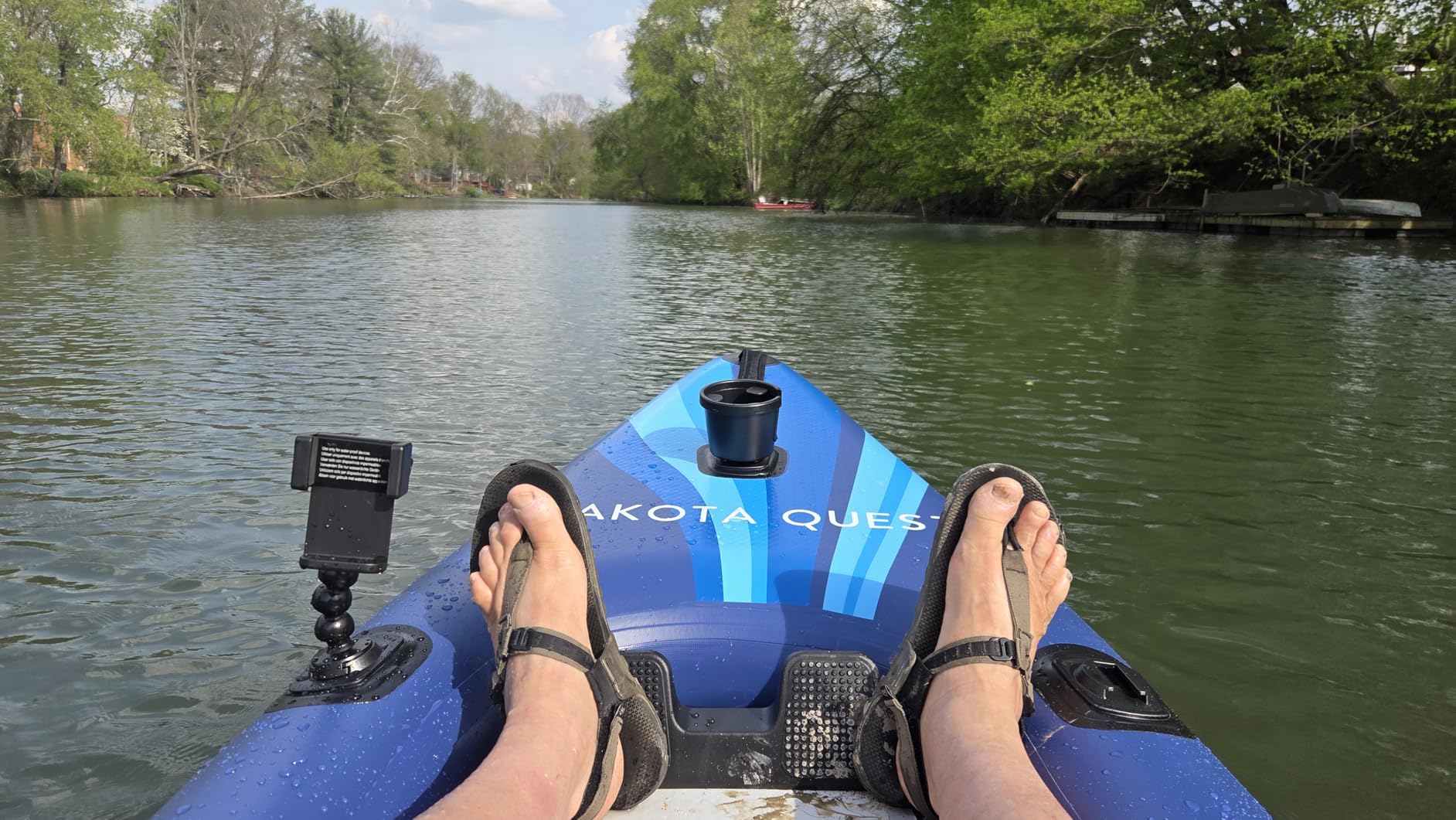 INTEX 68245EP 10.5ft Dakota Quest Sit-On-Top Inflatable Kayak, Kayak Folds into Backpack, 352lbs Capacity, Hand Air Pump, Paddle, Phone/Action Camera Holder Included customer photo 1