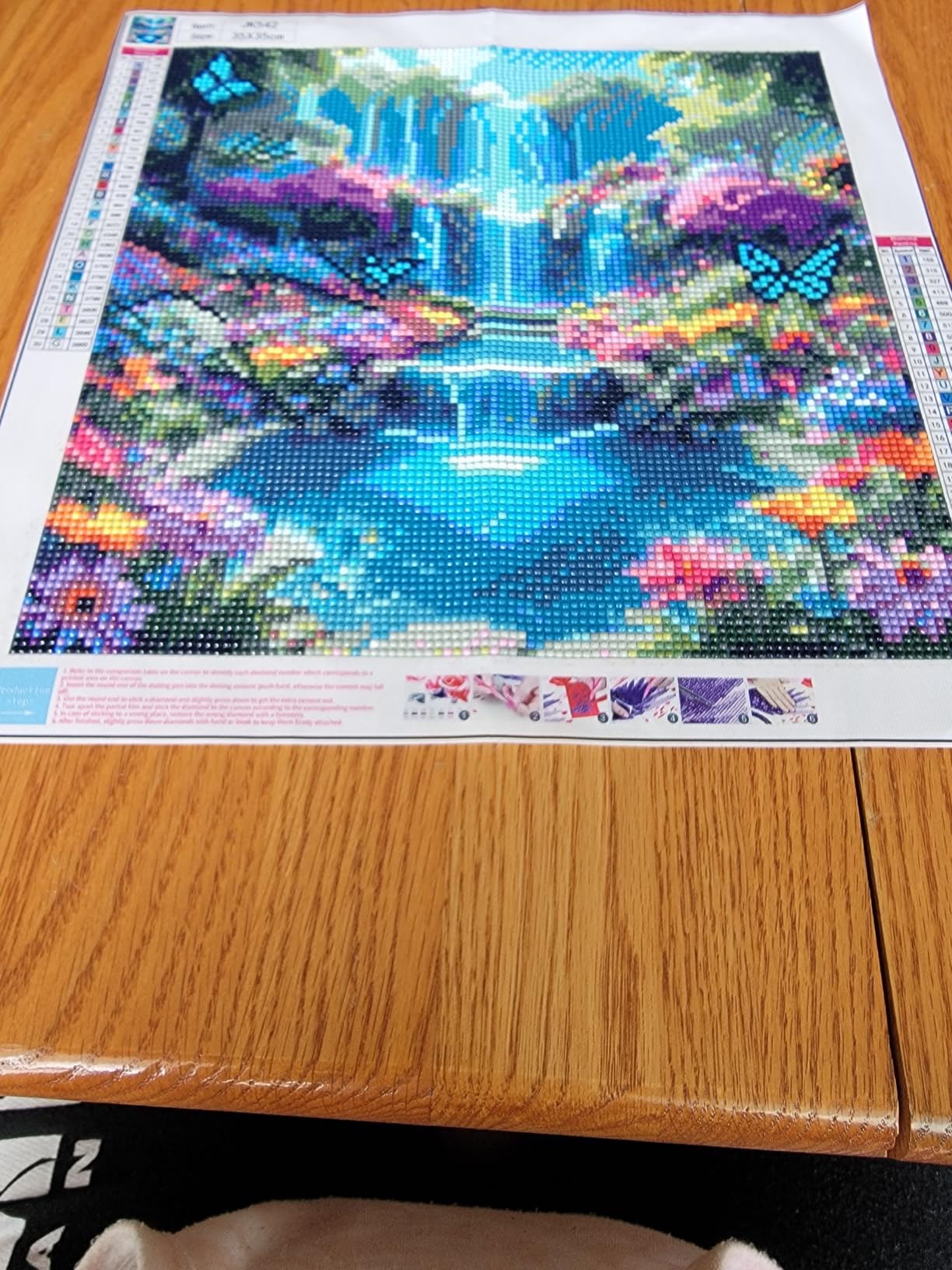 5D Forest Landscape Diamond Art kits for Adults Beginners 13.7x 13.7 Inch | Diamond Painting Kit DIY Full Round Drill Paint by Diamonds Dot Gem Art for Adult, Home Wall Decor customer photo 1