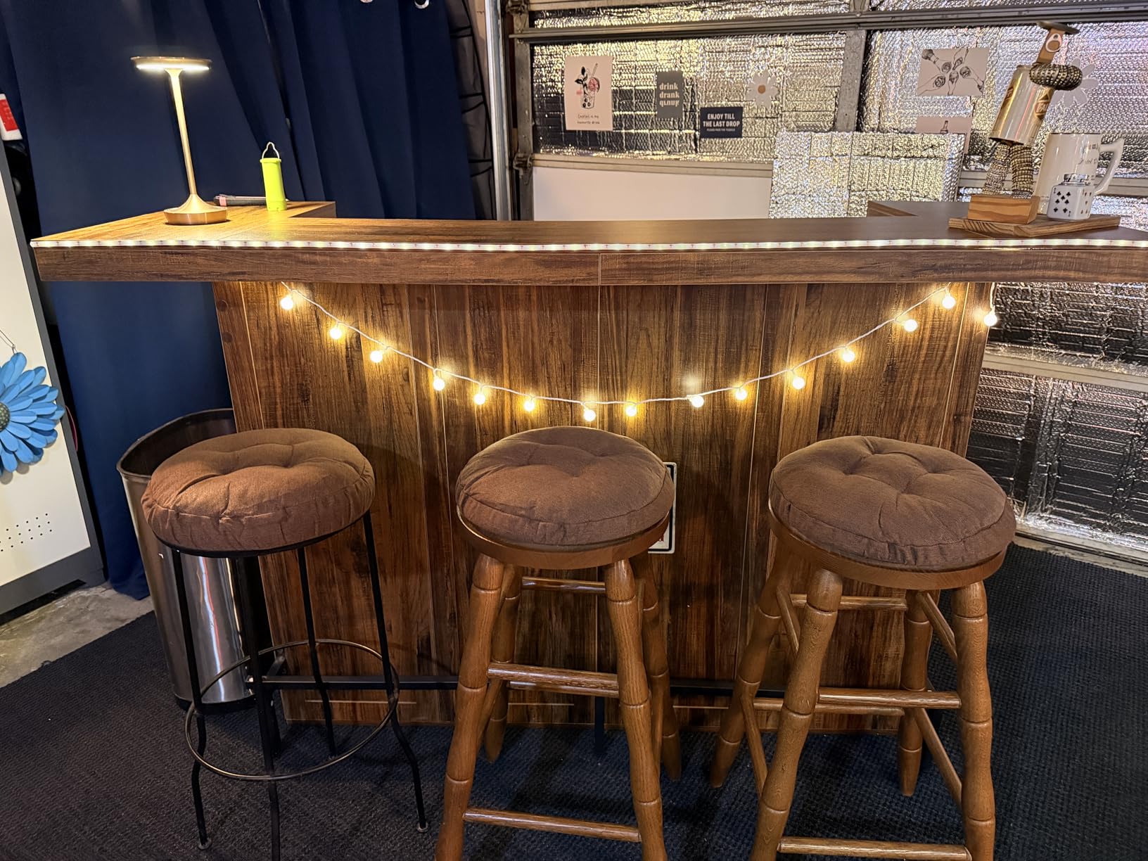 Tribesigns 4-Tier Bar Table, 70.9-Inch Large Home Bar Unit, Brown customer photo 1