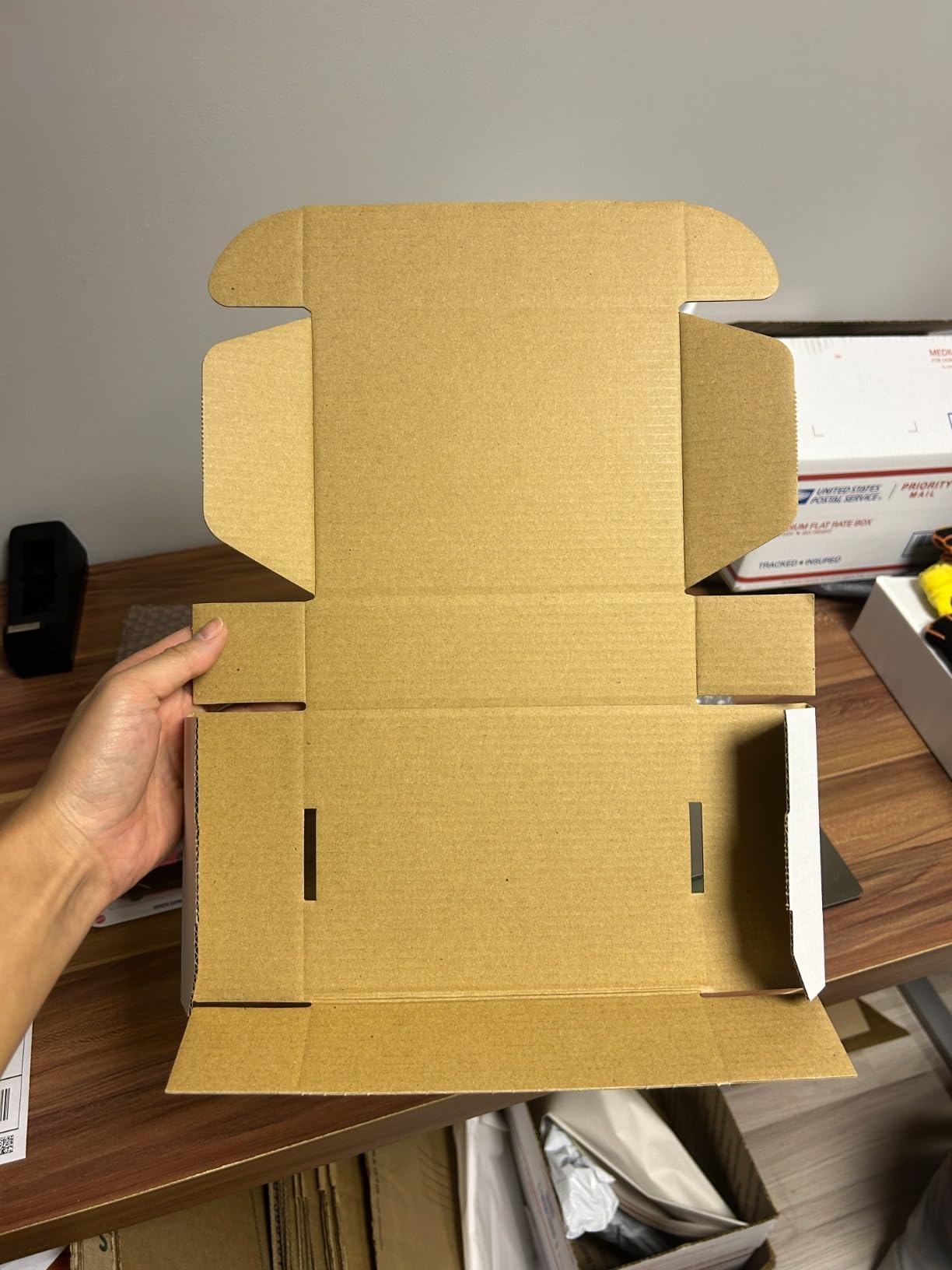 RLAVBL 6x4x2 Small Shipping Boxes Set of 50, Brown Corrugated Cardboard Box for Packing, Mailing, Business customer photo 1