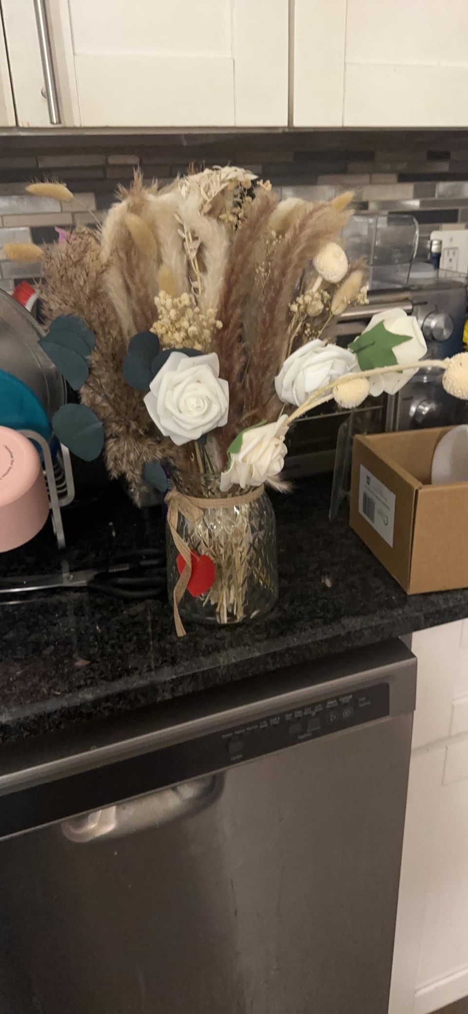 Fall Dried & Artificial Floral Centerpieces For Tables, Thanksgiving Decor | Deluxe Centerpieces For Coffee Dining Table Centerpiece, Modern Home, Christmas Winter Decorations customer photo 1