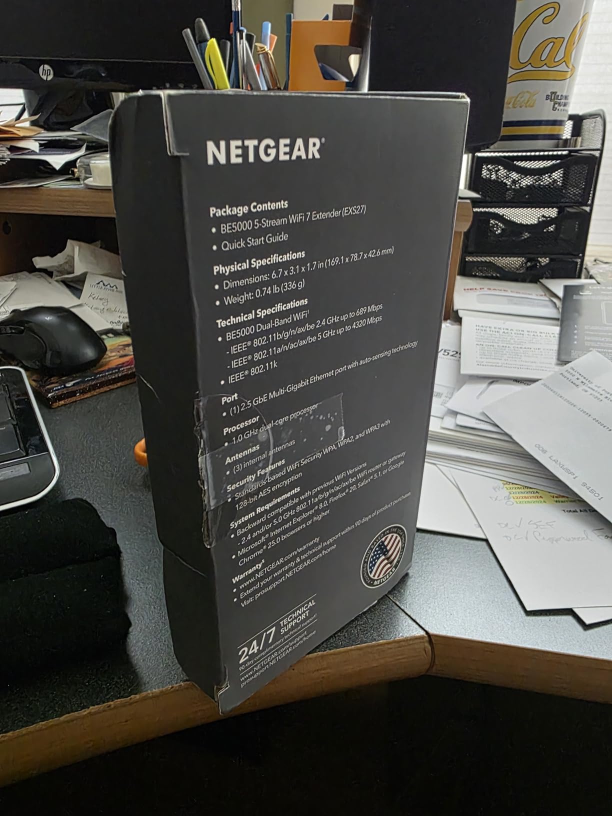 NETGEAR WiFi 7 Range Extender (EXS27) - Add up to 1,500 sq. ft. and 45 Devices with BE5000 Dual-Band Wireless Signal Booster & Repeater (up to 5 Gbps Speed), WPA3 Security, Smart Roaming customer photo 1
