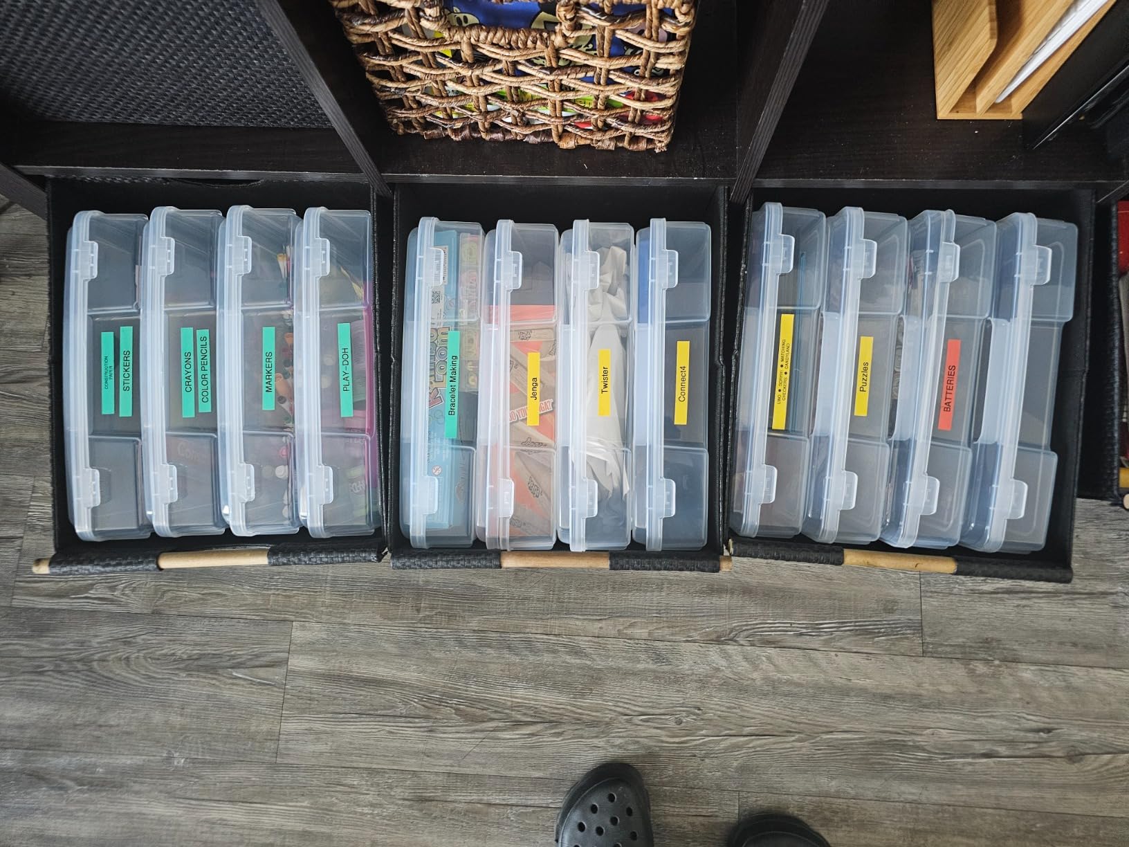 IRIS USA Board Game Storage |Made in USA| Thick Craft Case (2-Pack) - Clear | Fits 8.5