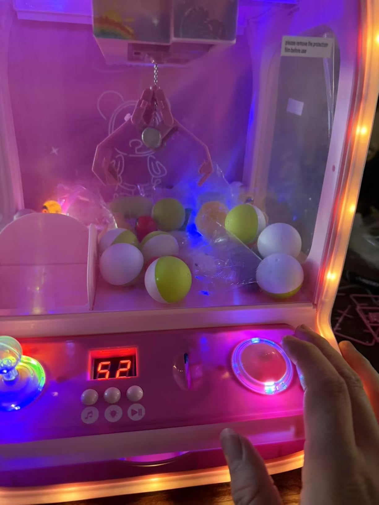 Skirfy Large Claw Machine for Kids, Arcade Prize Grabber with Plush Toys | 16