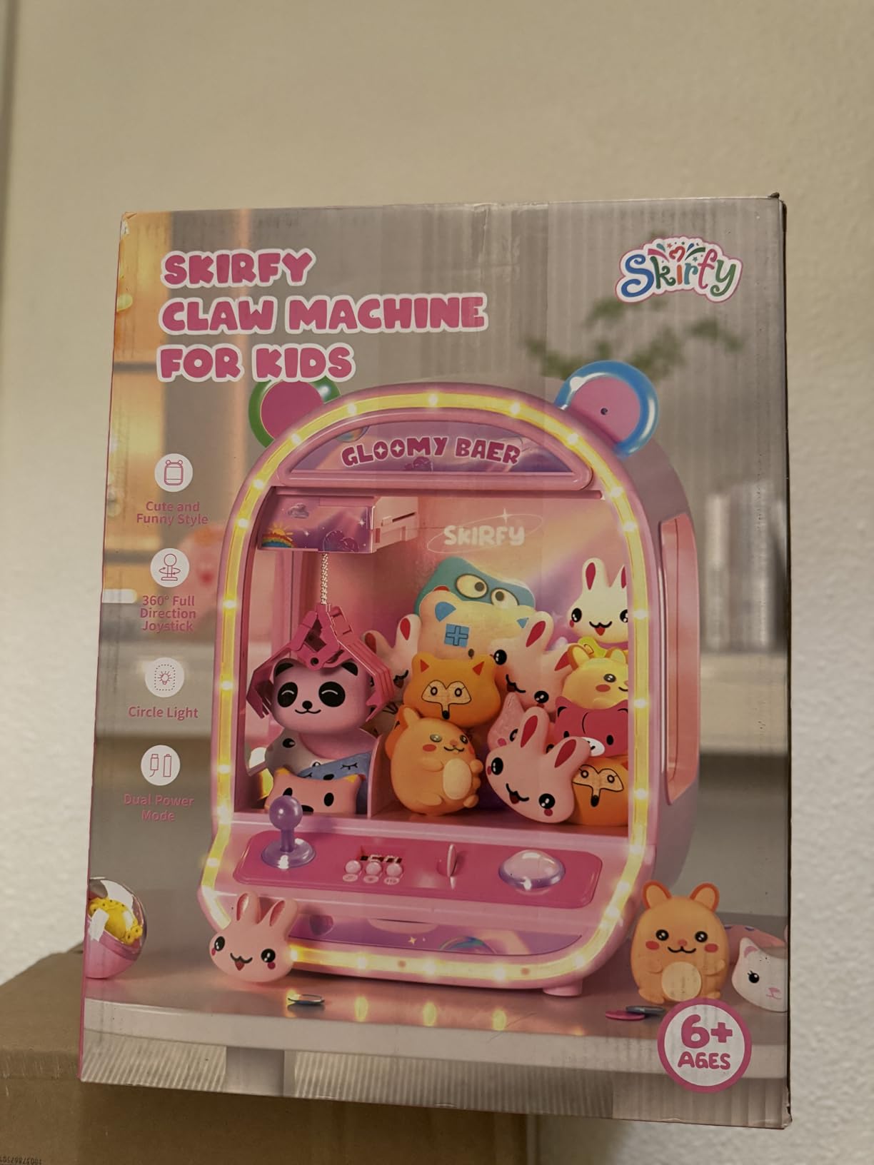 Skirfy Large Claw Machine for Kids, Arcade Prize Grabber with Plush Toys | 16