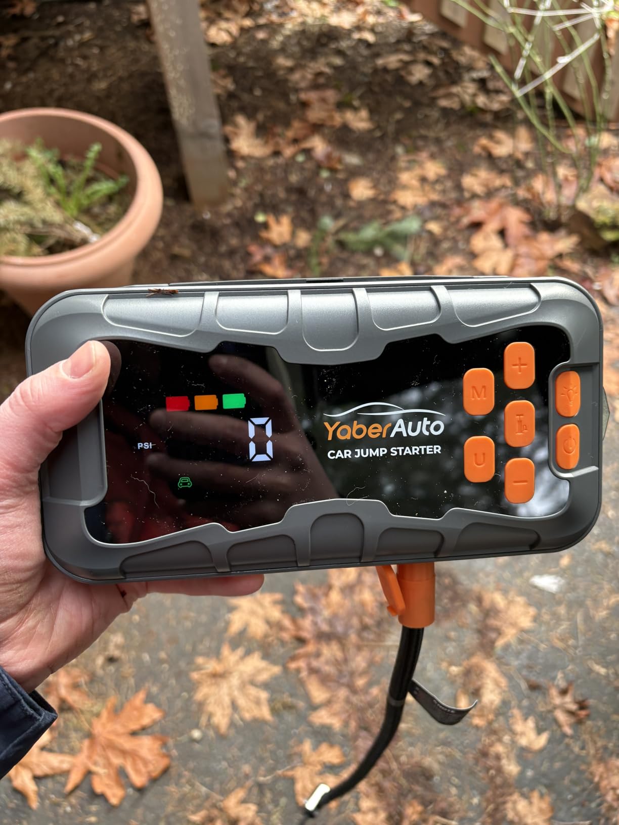 YaberAuto 16-in-1 Jump Starter with Air Compressor 8000A 160PSI, Tool Kits | 99.9Wh Jump Starter Battery Pack (All Gas/14L Diesel) Jump Box Car Battery Jumper Starter Portable Jumper Cables, Glove Tools customer photo 1