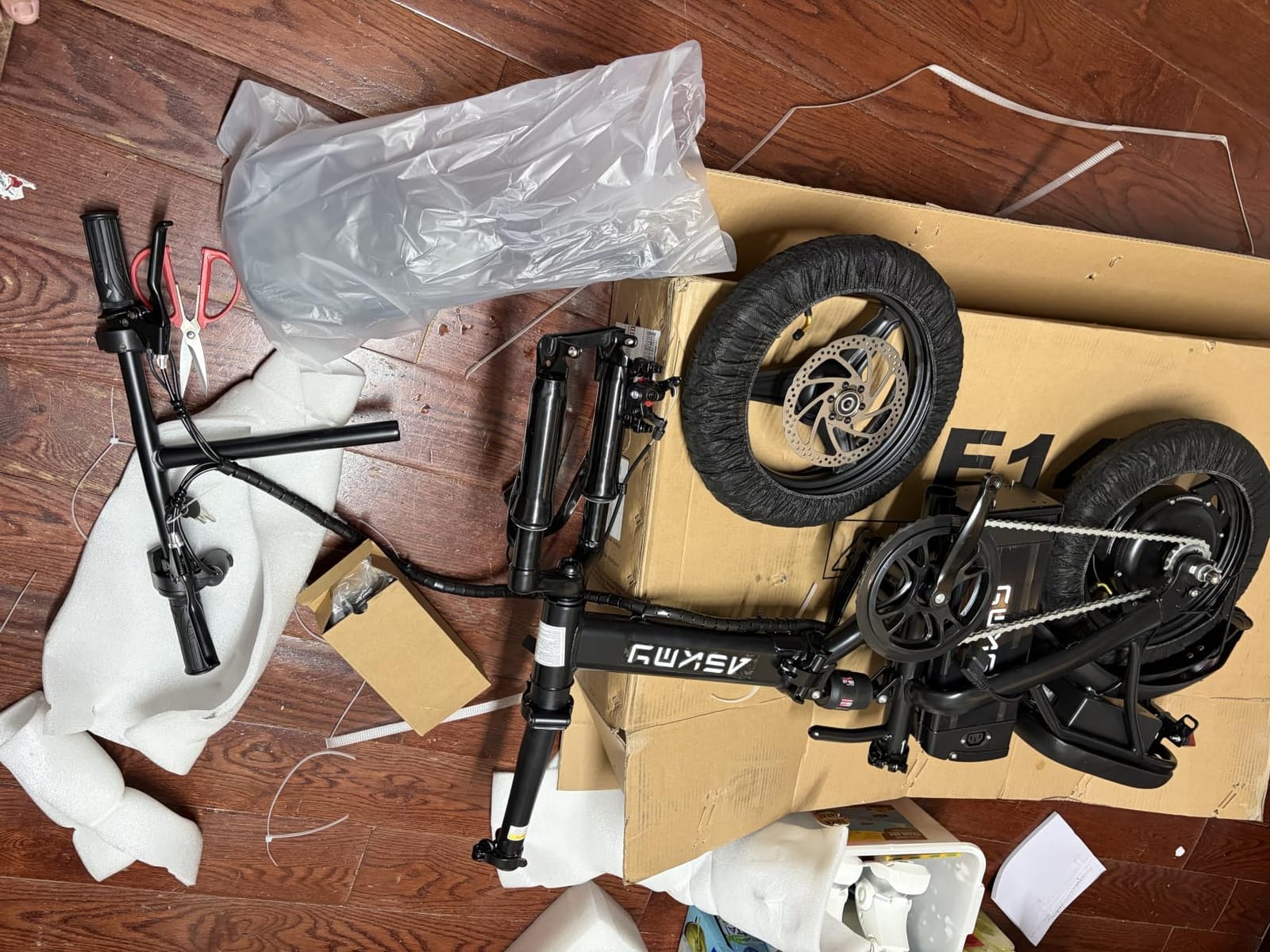 Foldable Electric Bike for Adults and Teens, 14
