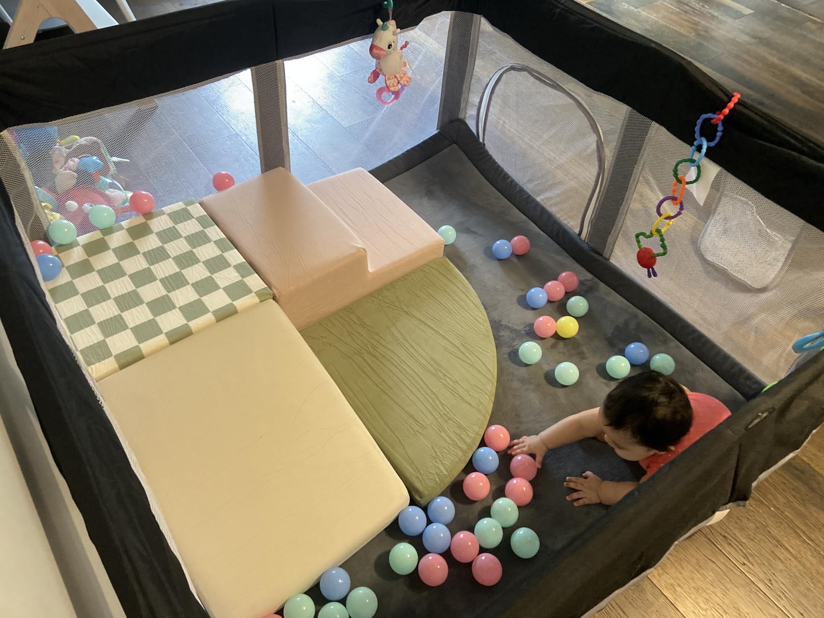 Tiny Land Soft Foam Climbing Blocks for Toddlers, 6-Piece Foam Blocks | Indoor Playground Baby Climbing Toys, Ideal Gift for Kids Activity Crawling and Sliding Foam Play Set (Vintage) customer photo 1