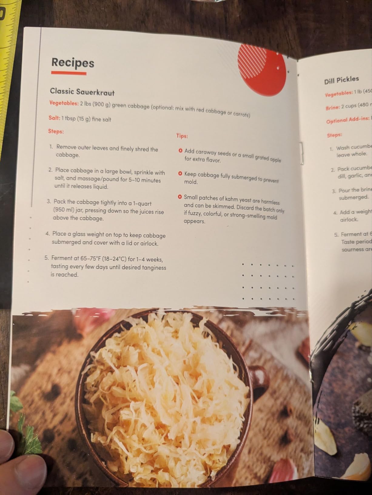 Complete Mason Jar Fermentation Kit - 9 Pc Wide Mouth Starter Set | Includes fermentation lids, glass weights, wooden tamper & recipe book for sauerkraut, kimchi, pickles & probiotics. customer photo 1