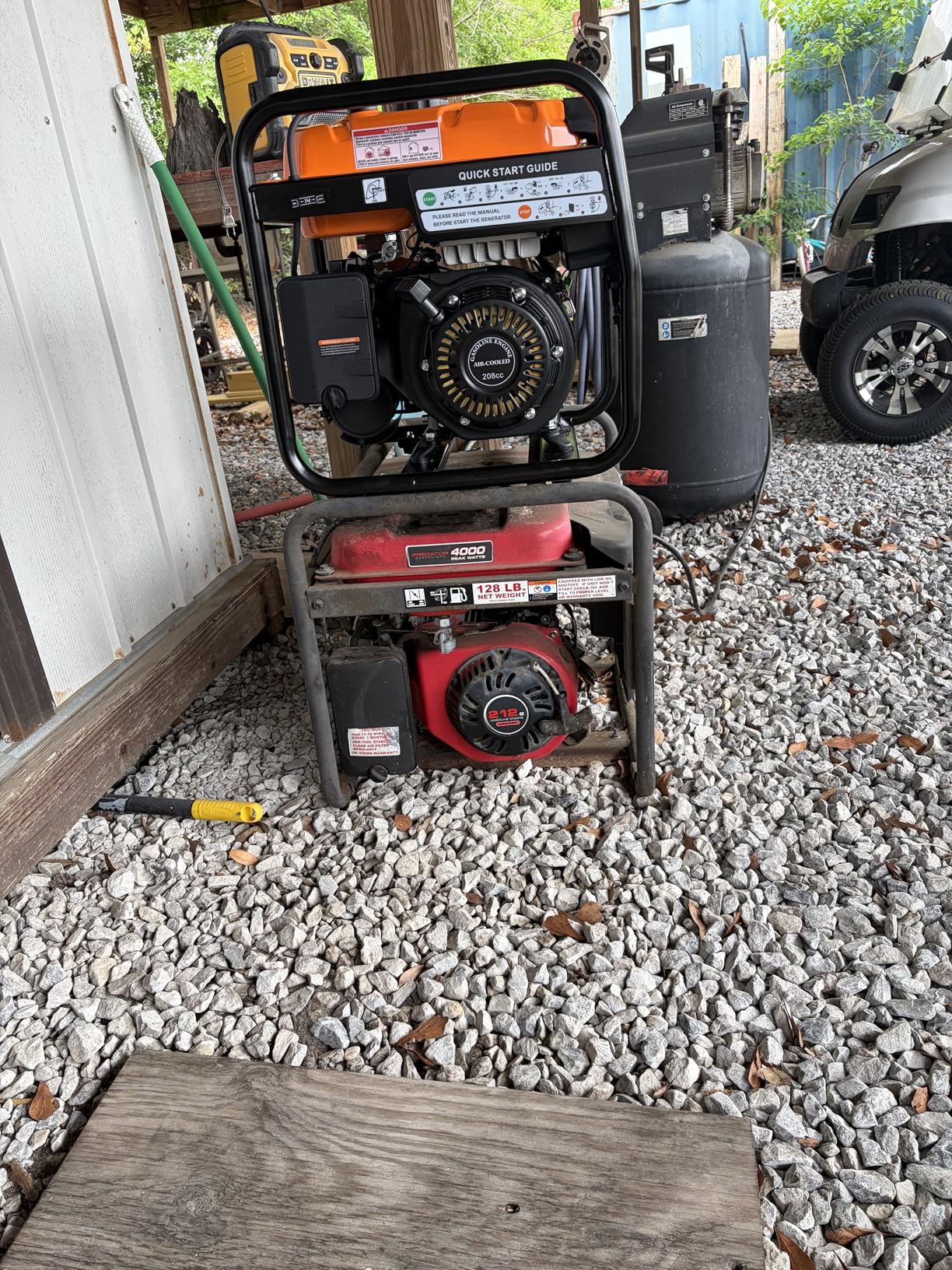 Oxseryn Power Equipment 4400 Watts Inverter Generator Gas Powered, Portable Open Frame Generator, Low Noise with ECO Mode, RV Ready, Emergency Home Backup customer photo 1