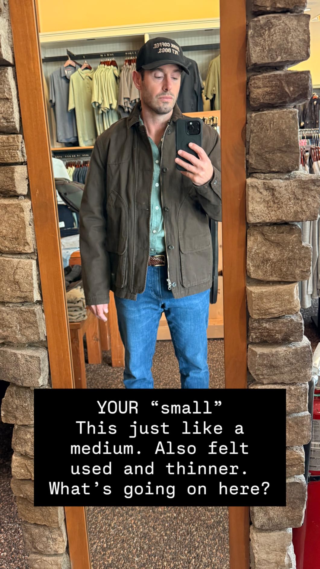 Orvis Heritage Field Coat for Men - Classic Waxed Mens Field Jacket with Pockets, Zip Front, Button-Closed Storm Flap customer photo 1