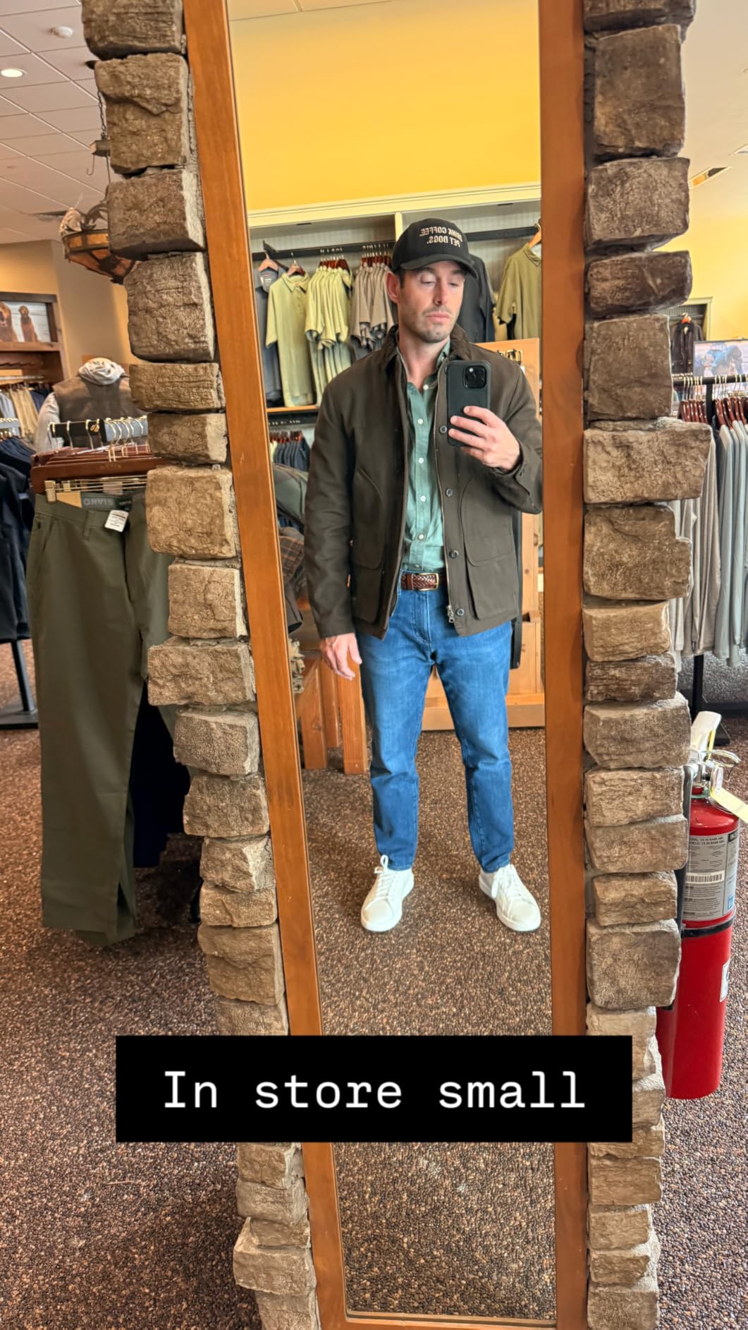 Orvis Heritage Field Coat for Men - Classic Waxed Mens Field Jacket with Pockets, Zip Front, Button-Closed Storm Flap customer photo 2