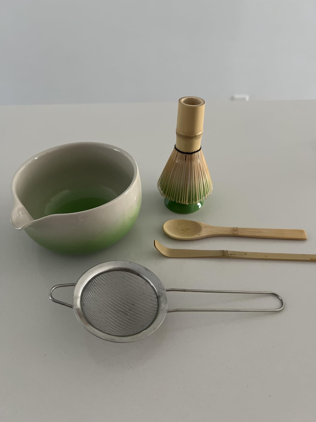 Matcha Whisk Set with Ceramic Bowl & Bamboo Chasen | Includes Whisk Holder, Scoop, Spoon, Sifter and Quick-Start Guide for Easy Matcha Preparation at Home customer photo 1
