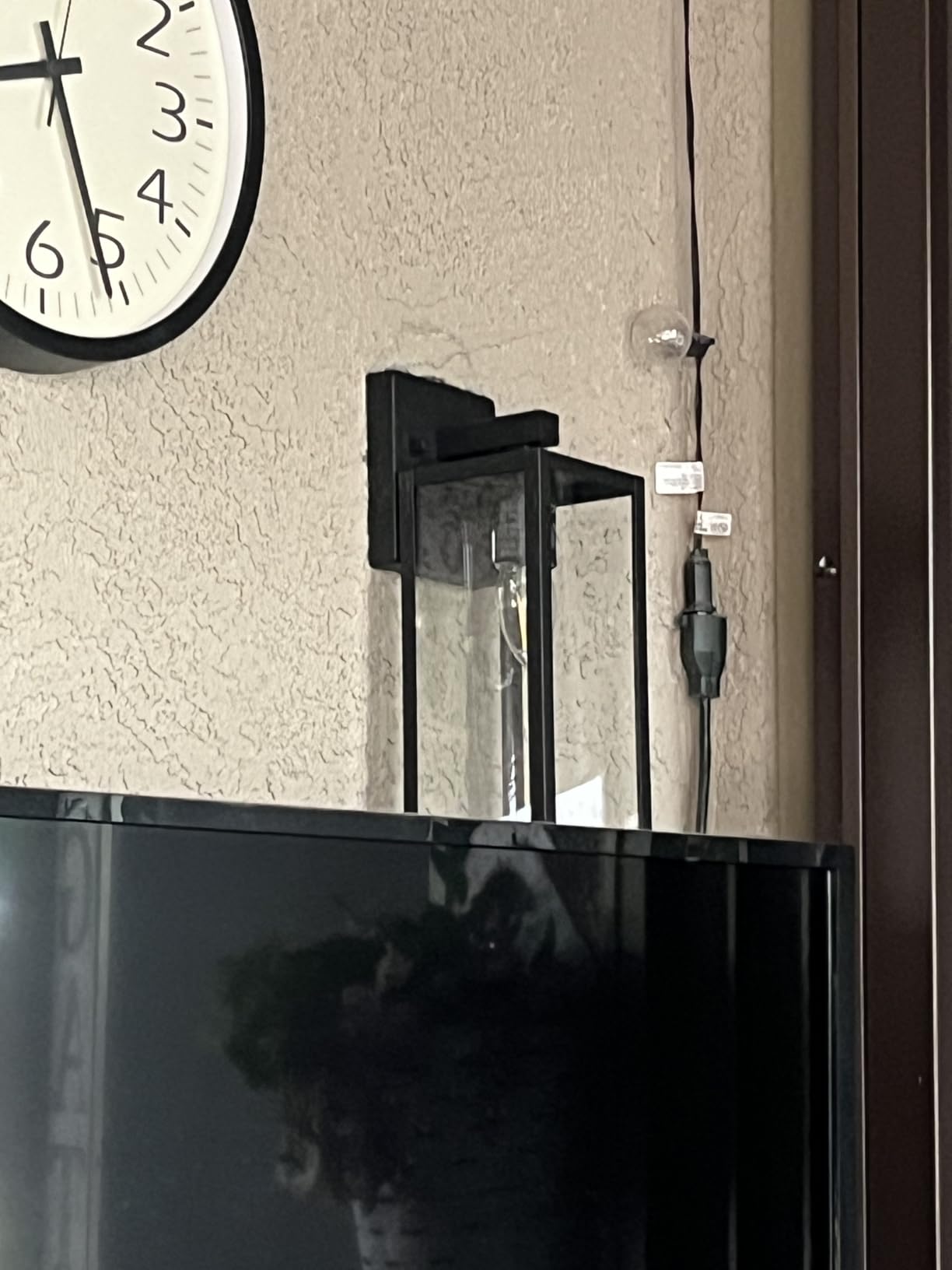 Outdoor Light Fixtures Wall Mount, Waterproof Exterior Wall Lanterns with Glass, Matte Black, Outside Wall Sconces, Front Porch Lighting for House Garage Doorway Patio 12.5 in customer photo 1