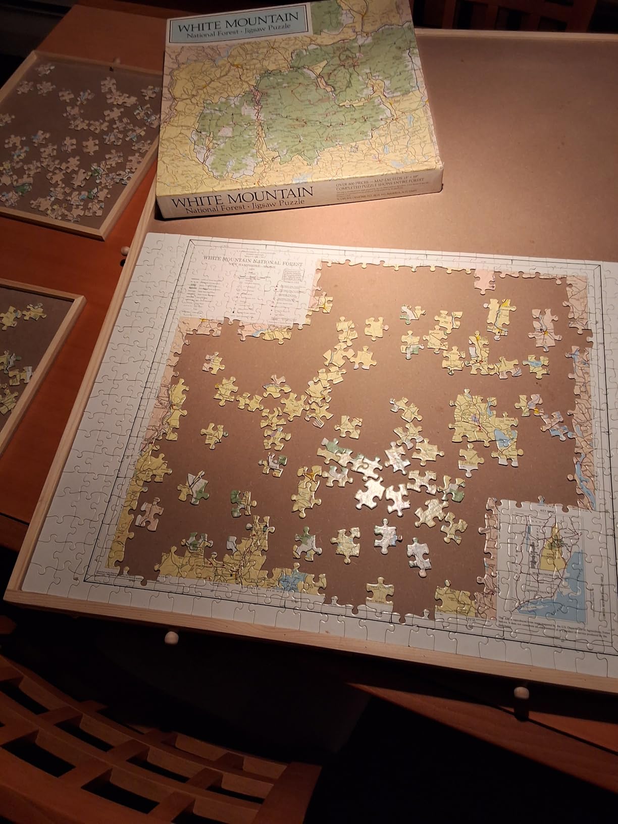1500 Piece Rotating Wooden Puzzle Board (Fits Puzzles Up to 35