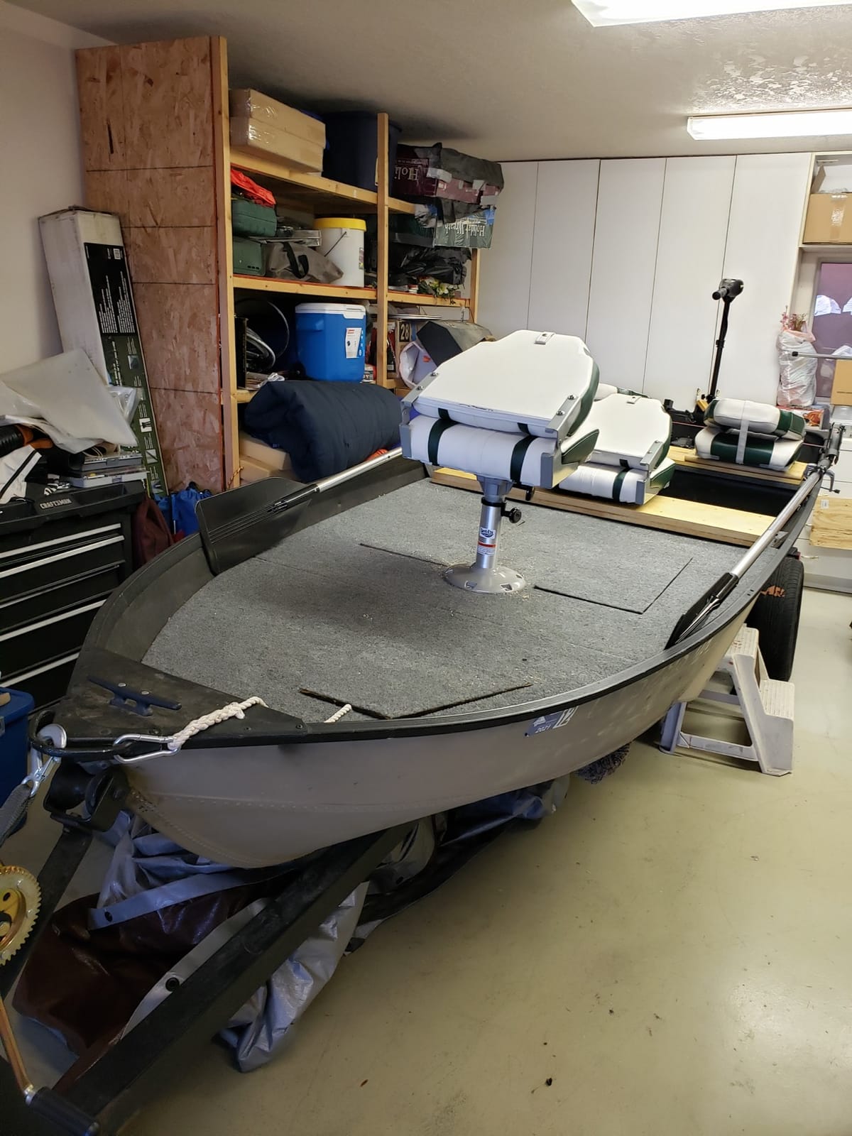 S1 Deluxe A Pair of Marine High Back/Low Back Folding Fishing Boat Seat for Fishing, Bass/Jon/Pontoon Boat Chairs, 4 Mounting Screws Included customer photo 2
