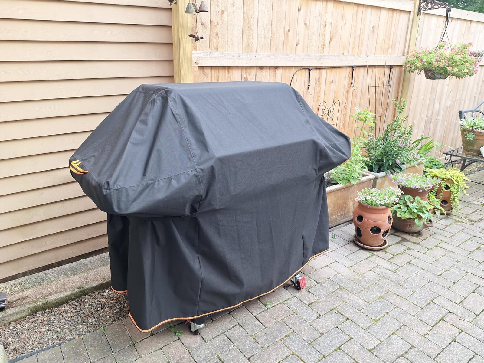 [Upgraded 1000D Heavy Duty Fabric] 58 inch Grill Cover for Outdoor Grill | Fits Weber Genesis II, LX 300 & Genesis 300 Series Gas Grill, Waterproof, Tear & Fade Resistant 7130 BBQ Grill Cover for Weber customer photo 1