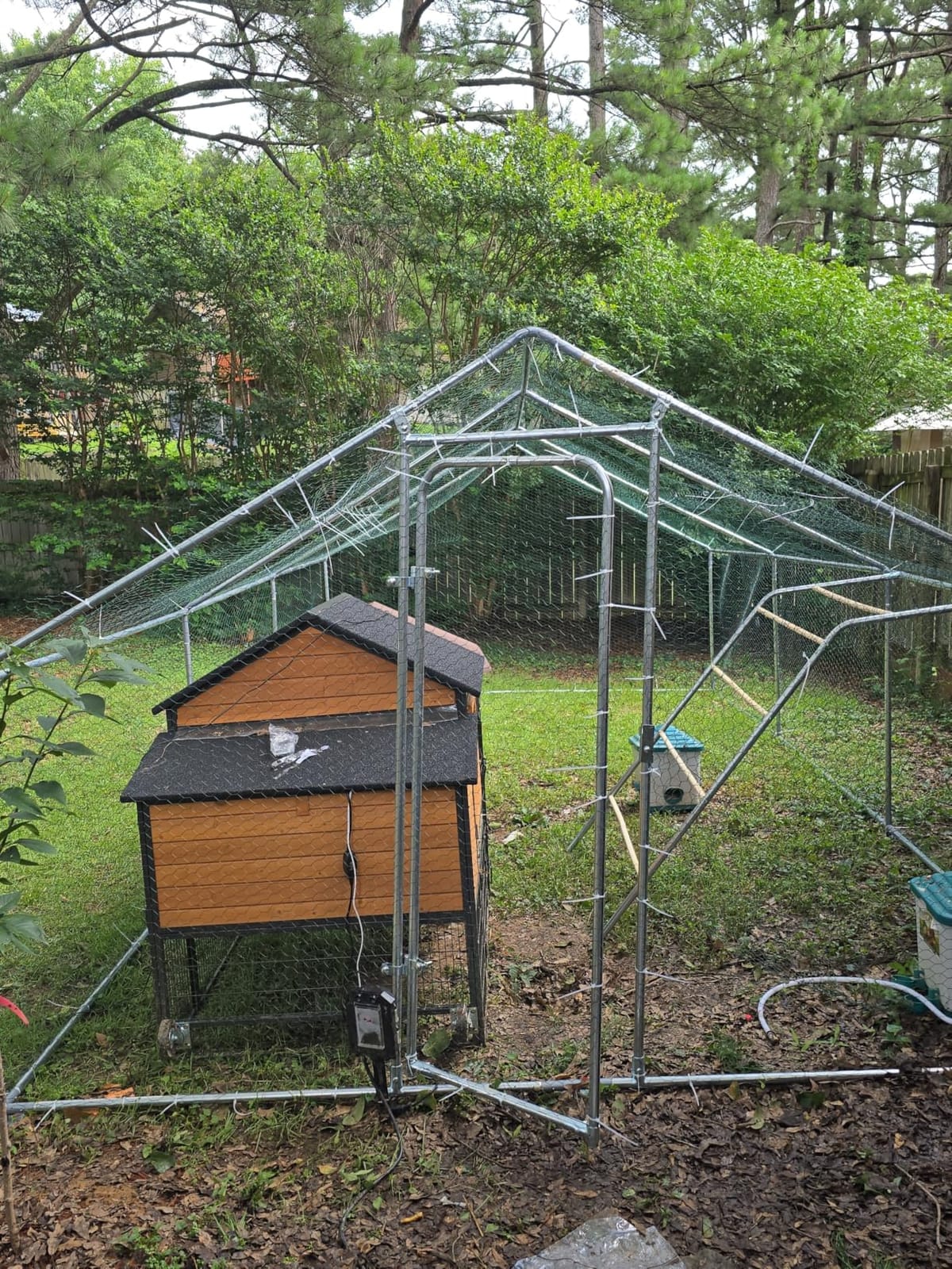 20x10 FT Extra Large Metal Chicken Coop, Walk-in Poultry Run Pen | Waterproof Cover, Reinforced Metal Structure, Walk-in Chicken Run, Outdoor Poultry Cage for Ducks Hens Rabbits customer photo 2