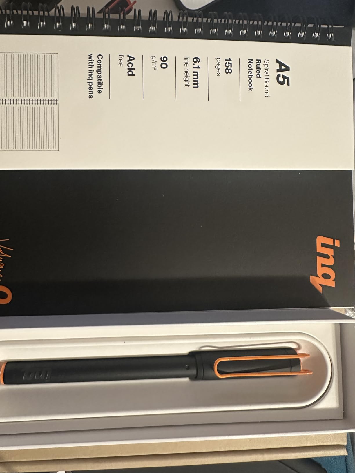 inq Smart Writing Set - Converts Handwriting to Text - Real Ink on Real Paper - AI Note Taking, Voice Recording and Transcription, For iPhone and Android - Smart Pen & Notebook customer photo 1