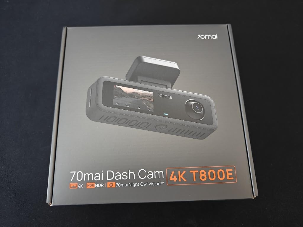 70mai 4K Dash Cam Front and Interior, 4K HDR Dash Camera with F1.55 Aperture, Wi-Fi 6, 24H Parking Surveillance, GPS, Loop Recording, 64GB Card Included, UHD Dashcam for Cars/Taxi/Uber/Lyft customer photo 1