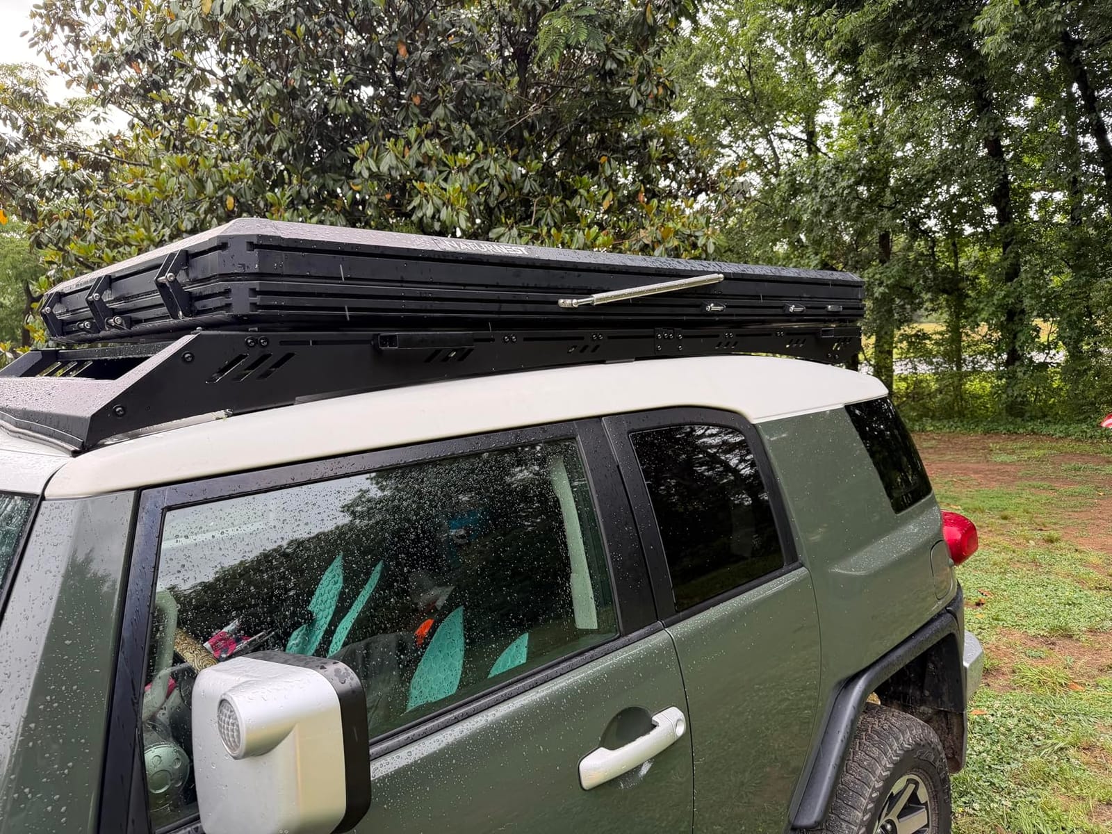 Overland Roof Rack Platform for Toyota FJ Cruiser 2007-2016, Heavy Duty Aluminum Roof Rack, 1000 lbs Static / 500 lbs Dynamic Load, LED Light Bar Compatible, No-Drill Installation customer photo 2