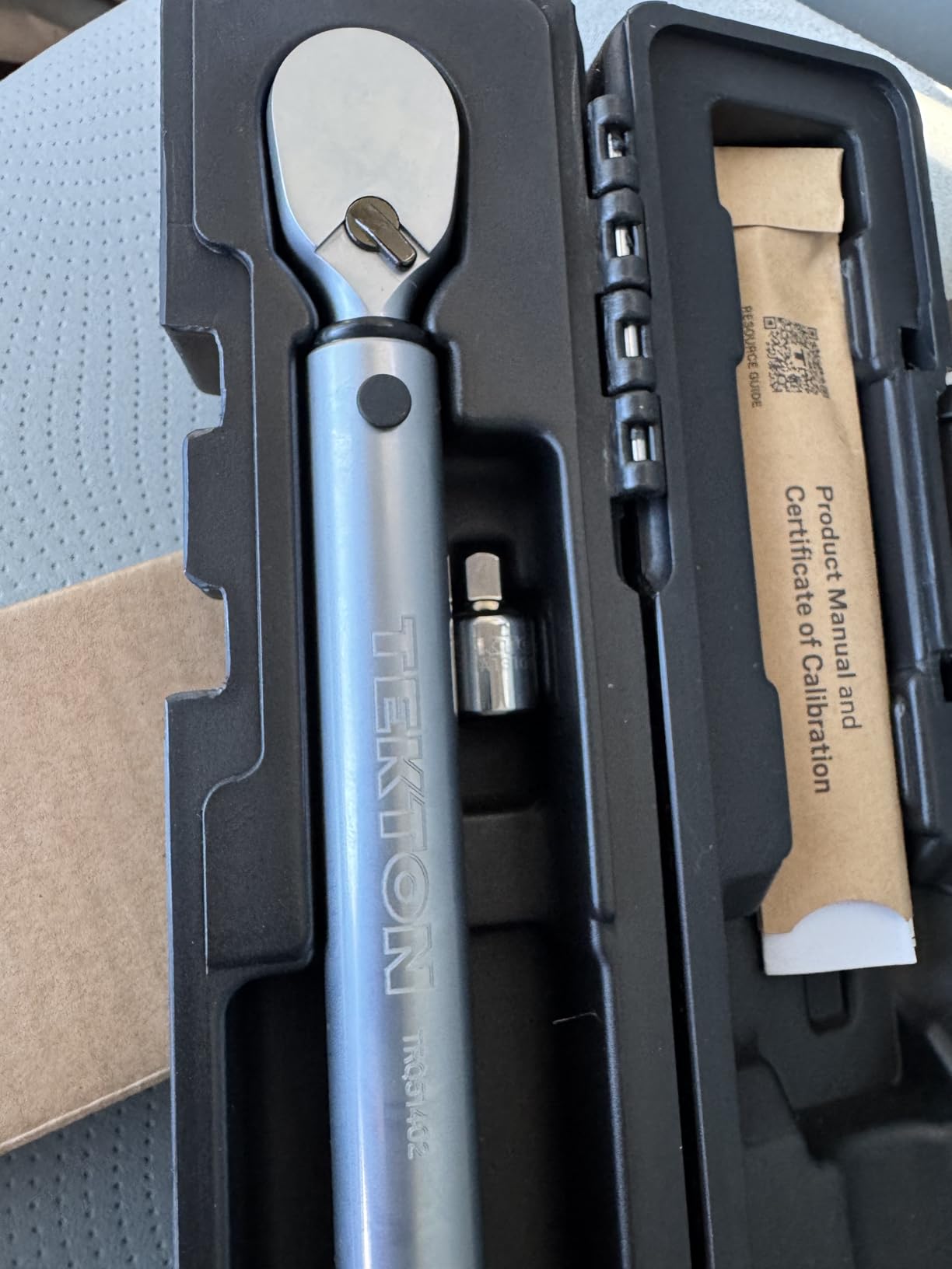 TEKTON 1/2 Inch Drive Micrometer Torque Wrench | TRQ52402 | (40 - 200 ft-lb), Dual-Direction, Certificate of Calibration customer photo 2