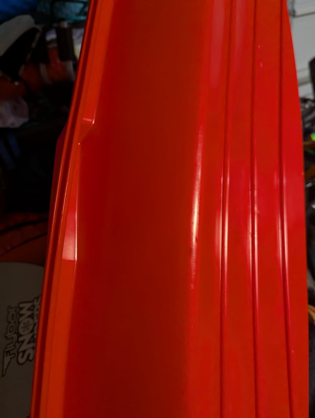 Flexible Flyer Winter Lightning Snow Sleds for Kids and Adults (Red) - 48 Inch Toboggan Style Plastic Sled with Hard Bottom for Fast, Smooth Rides - 2-Pack customer photo 1