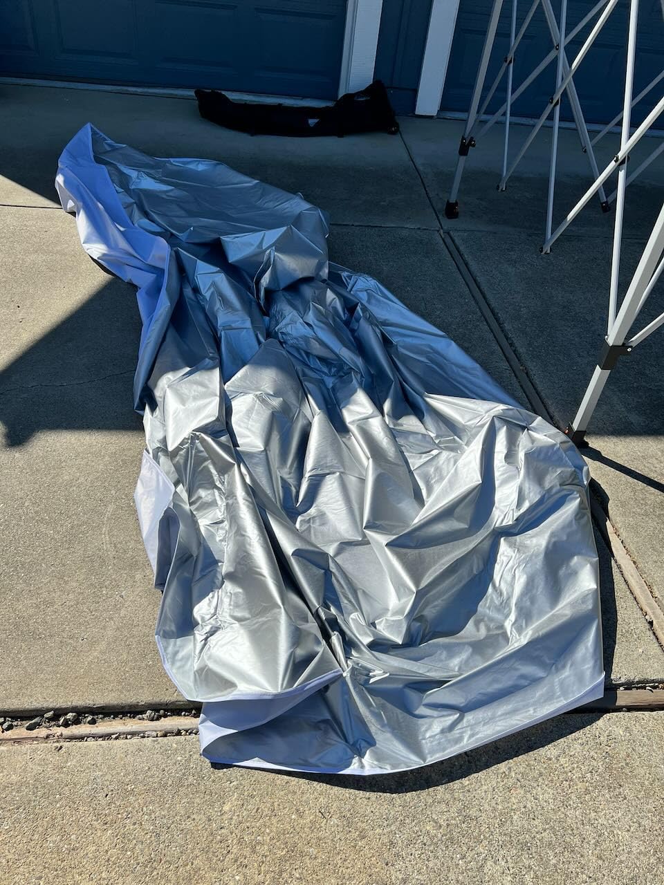 Raynesys 10x10ft Pop Up Canopy Tent with Sidewalls for Events, Parties | 10 Person Party Tent One Push Setup, Portable Gazebo Outdoor Sun Shade, Silver Coated Top, White customer photo 1