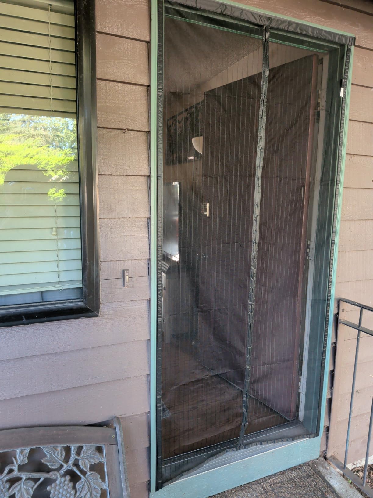 METAONLY Magnetic Screen Door Mesh, Works for Patio, Sliding Door, Keeps Bug Mosquito Out, Fresh Air Flow, Fits 36