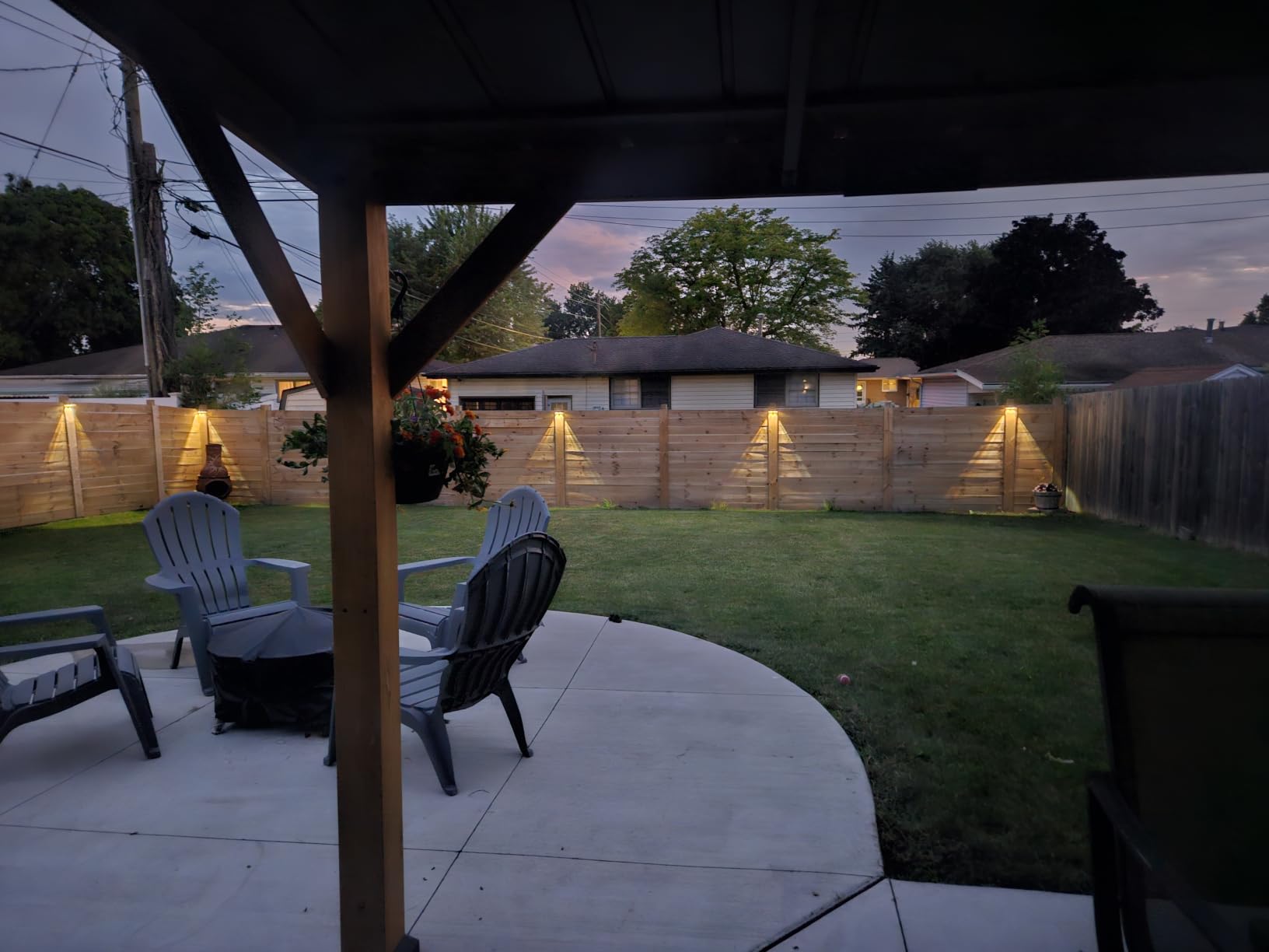 Brightown 8 Pack Solar Fence Lights Outdoor, 3000/4000/6000K/RGB 12 Modes | Fence Lights Solar Powered, 11 Colors, IP65 Waterproof, for Outside Backyard, Deck, Step, Wall, Yard, Patio, Pool, Railing customer photo 1